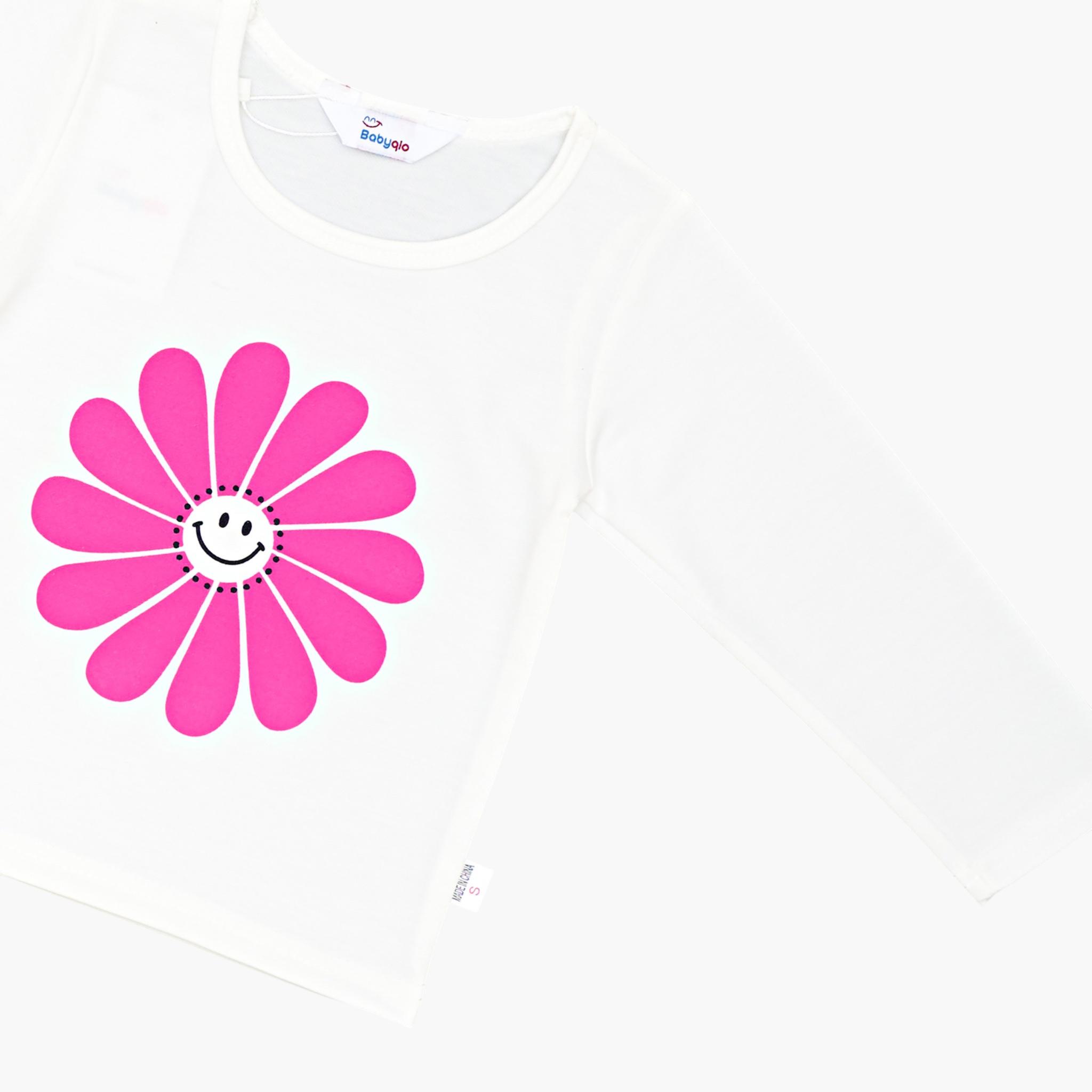طقم تي شيرت وسترة وبنطال رياضي من ثلاث قطع بنقشة أزهار من بيبيكلو-girls-clothing-setsandcoords-image-5