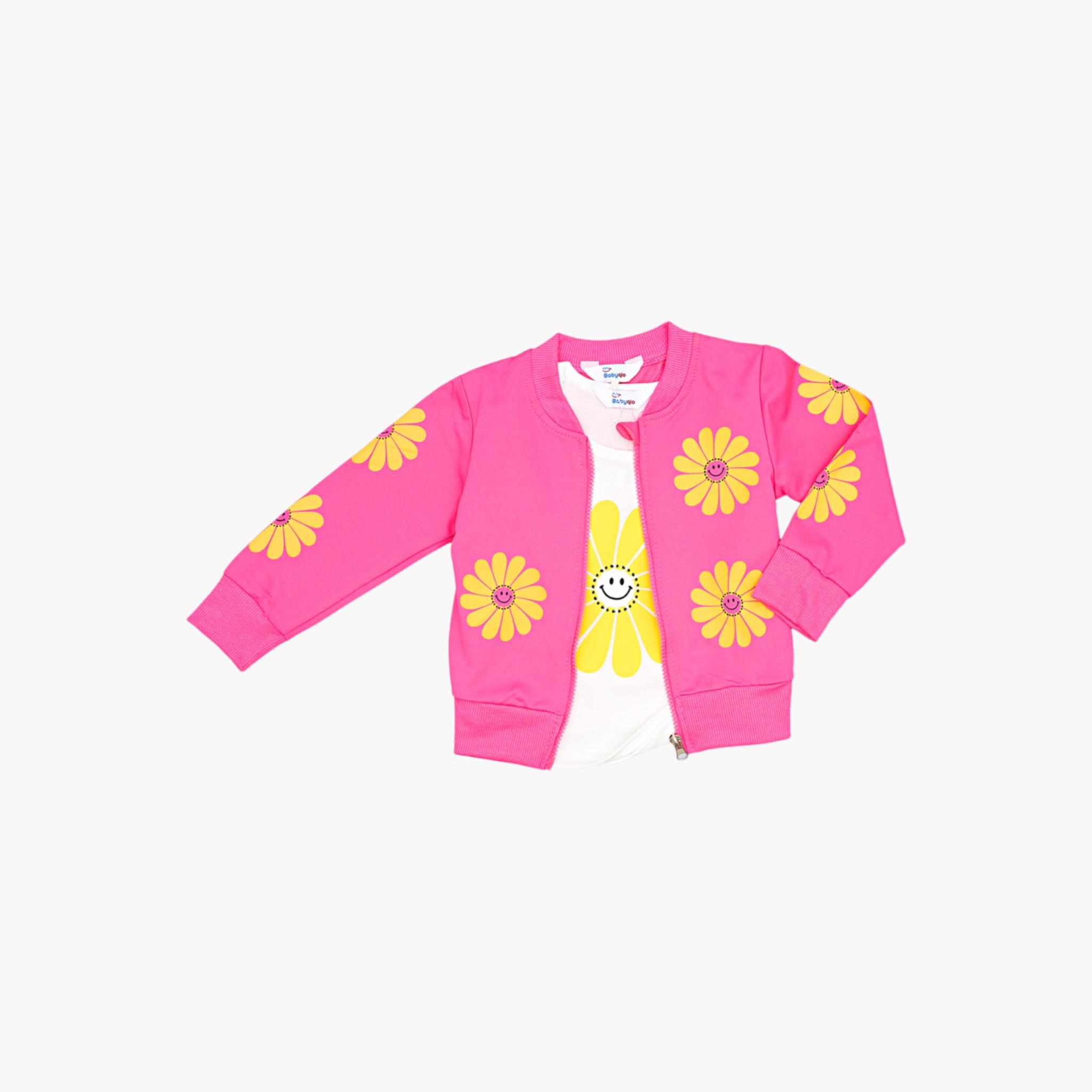 Babyqlo 3-Piece Floral Printed T-Shirt, Jacket and Joggers Set-girls-clothing-setsandcoords-image-3