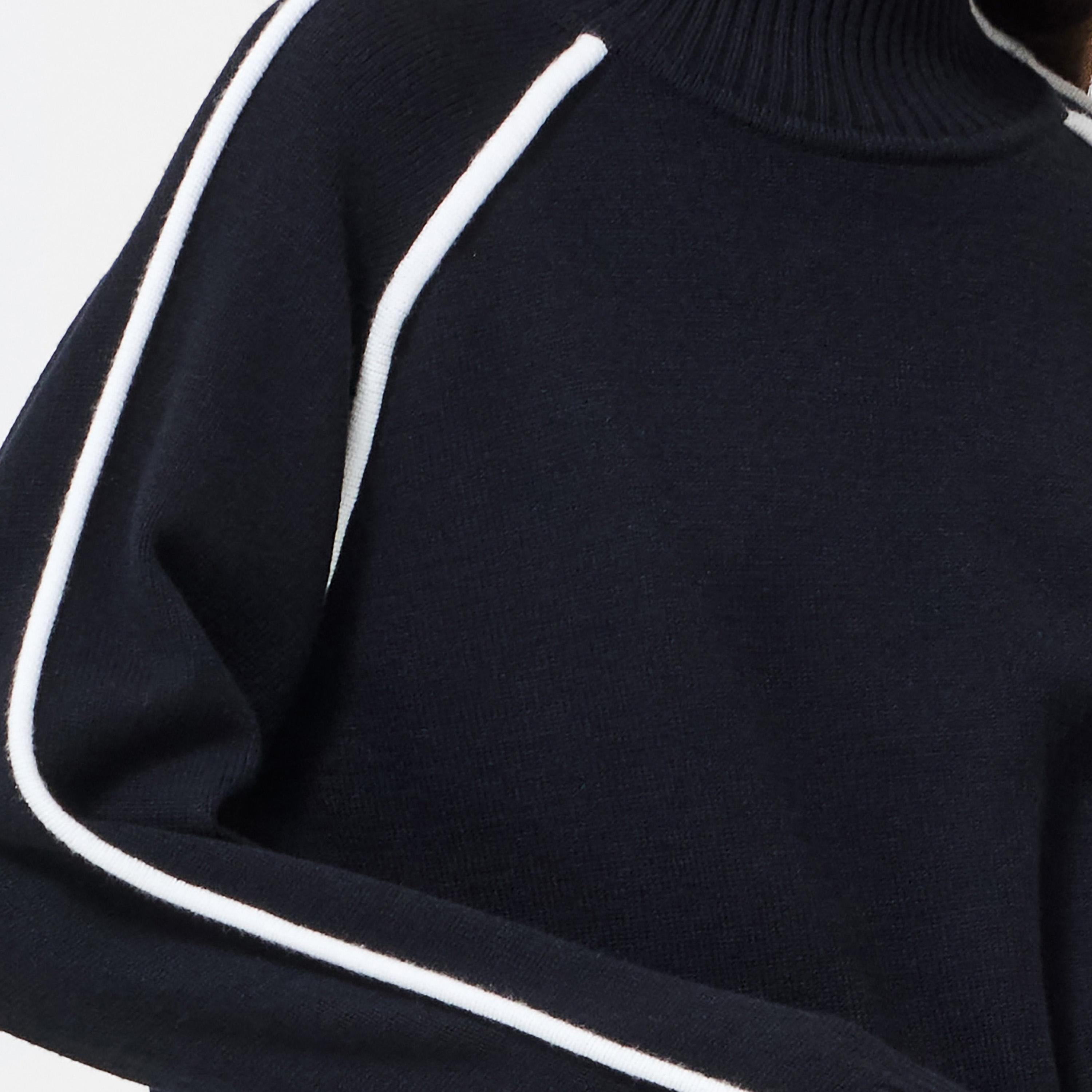French Connection Contrast Trim High Neck Raglan Sleeves Women's Sweater-women-winterwear-cardigansandjumpers-jumpers-image-4