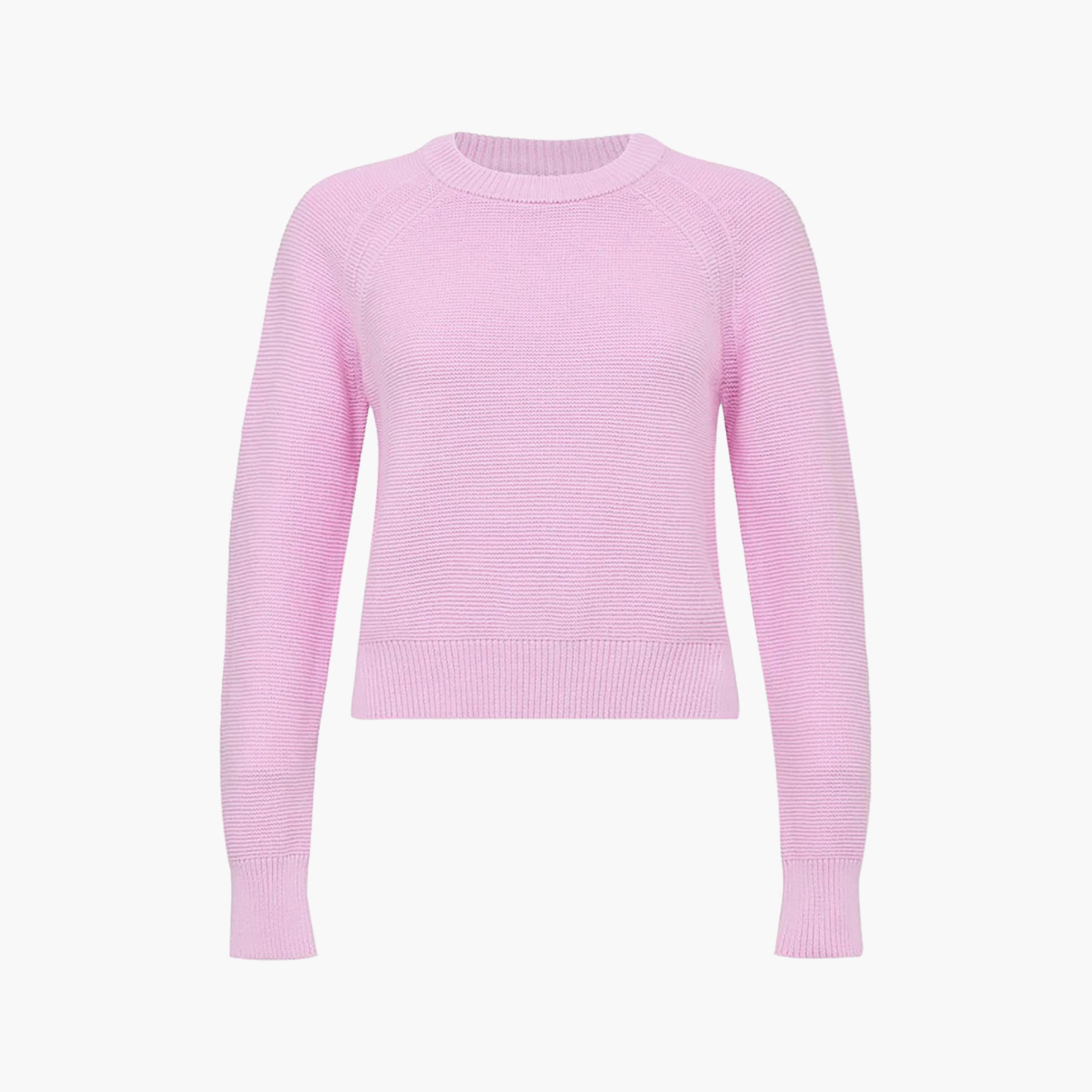 بلوفر قطن محبوك حريمي بأكمام راجلان باللون الوردي من فرينش كونكشن-women-winterwear-cardigansandjumpers-jumpers-image-6