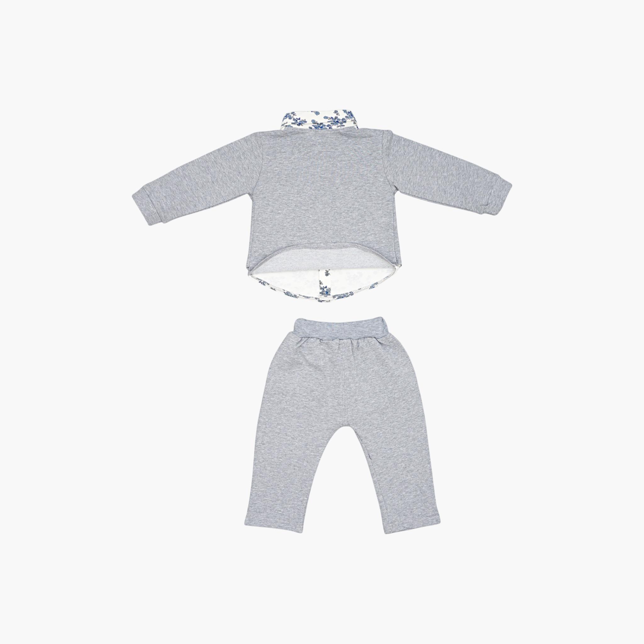 طقم قميص وسترة وبنطال بنقشة أزهار من قطعتين من بيبيكلو-boys-clothing-setsandcoords-image-4
