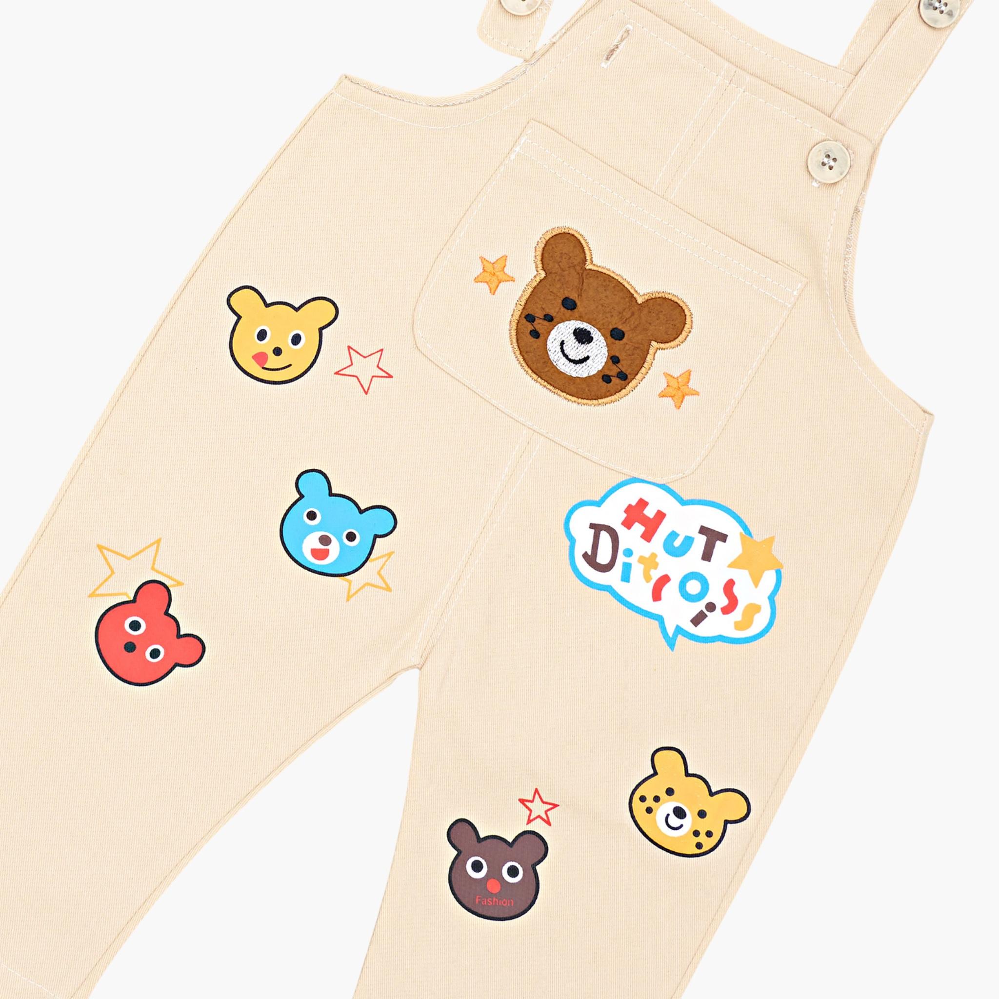 Babyqlo 2-Piece Printed Stripes Sweatshirt and Dungarees Set-boys-clothing-setsandcoords-image-6