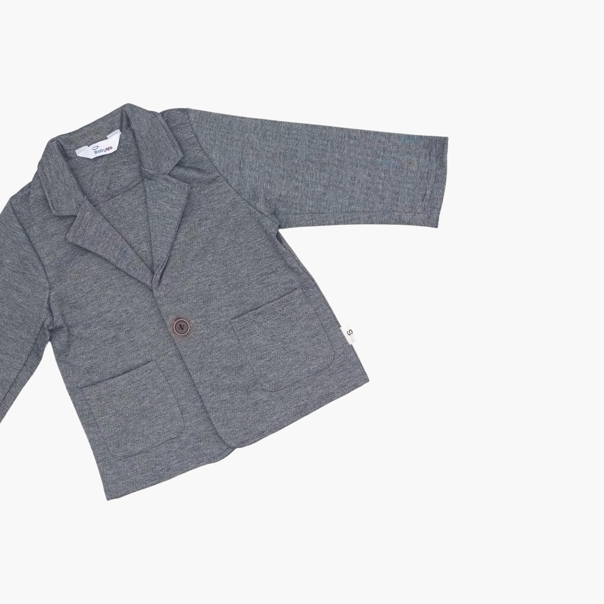 طقم من 4 قطع: قميص سادة مع بليزر وبنطال من بيبيكلو-boys-clothing-setsandcoords-image-5
