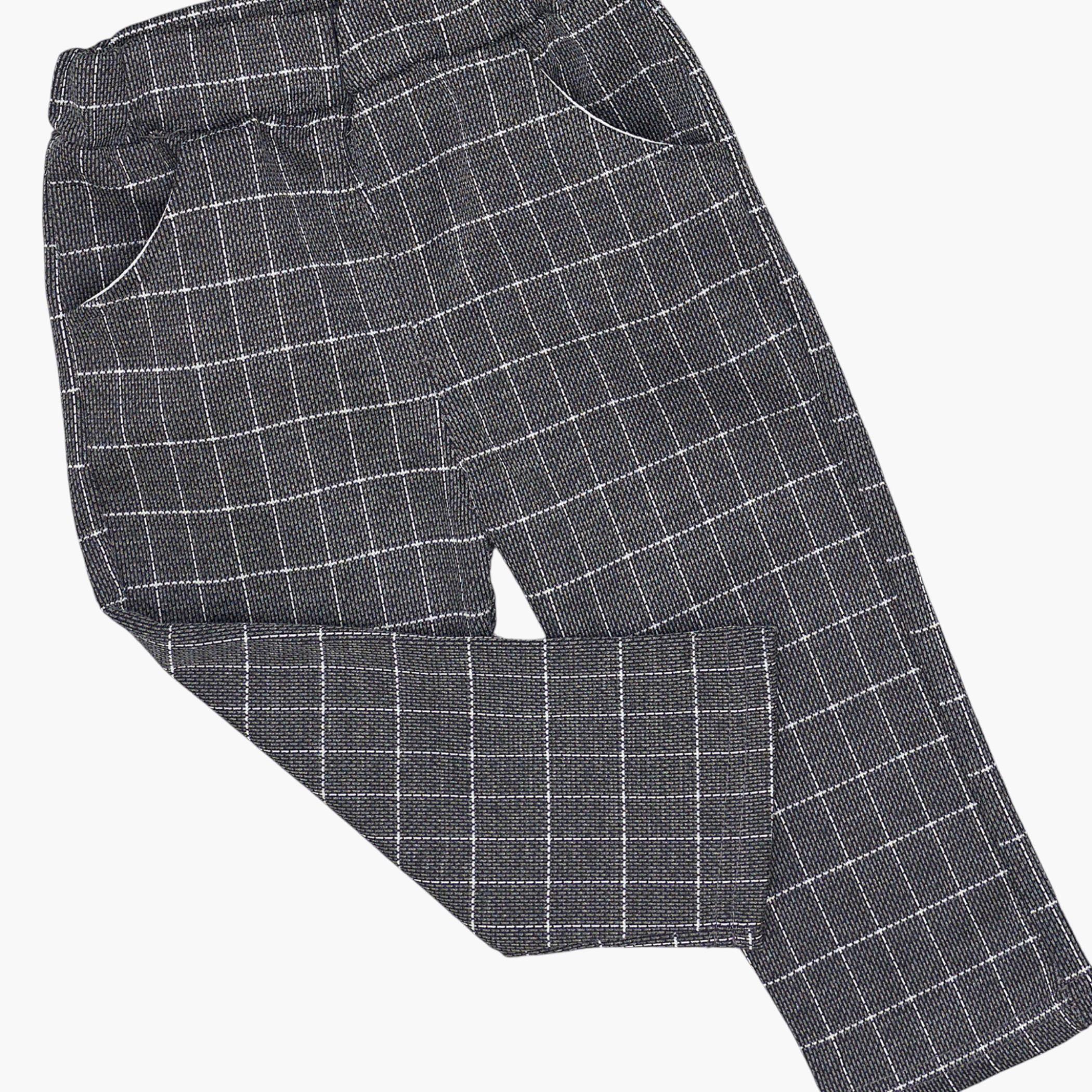 Babyqlo 4-Piece Grid Blazer, Shirt, Waistcoat and Pants Set-boys-clothing-setsandcoords-image-5