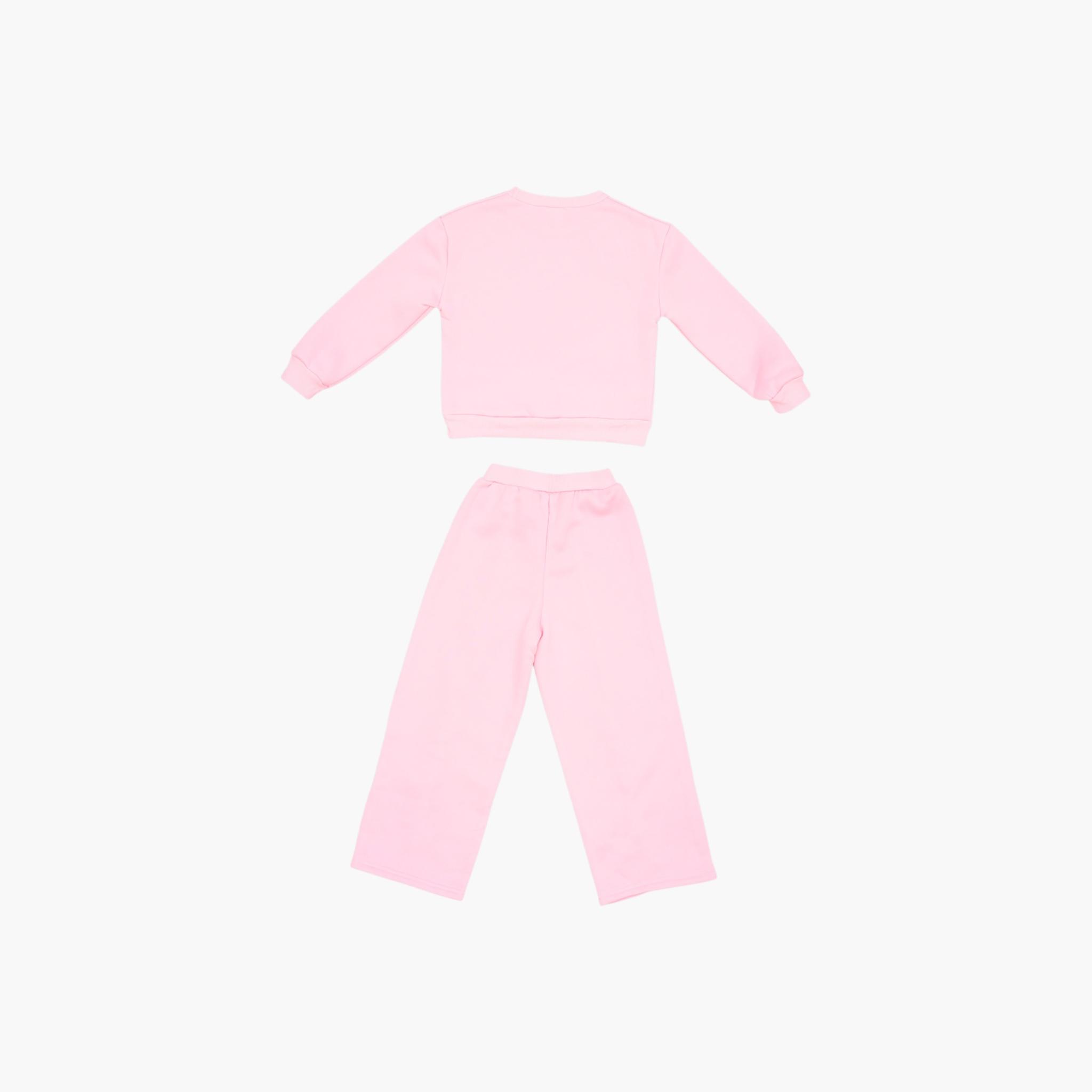 Babyqlo 2-Piece Heart Glitter Embellished Sweatshirt with Flared Track Pants Set-girls-clothing-setsandcoords-image-5