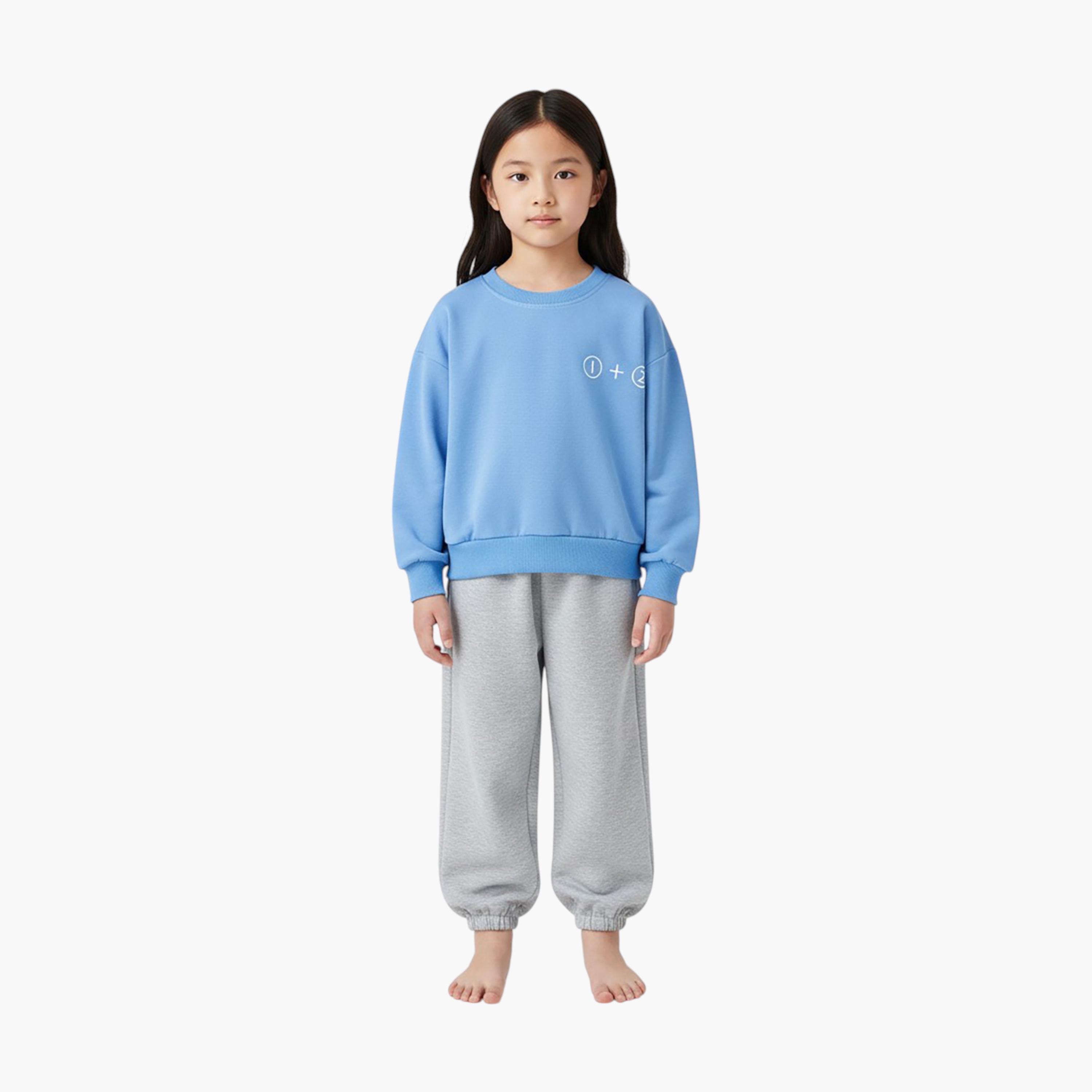 طقم من قطعتين: سويت شيرت وبنطال رياضي من بيبيكلو-girls-clothing-setsandcoords-image-1