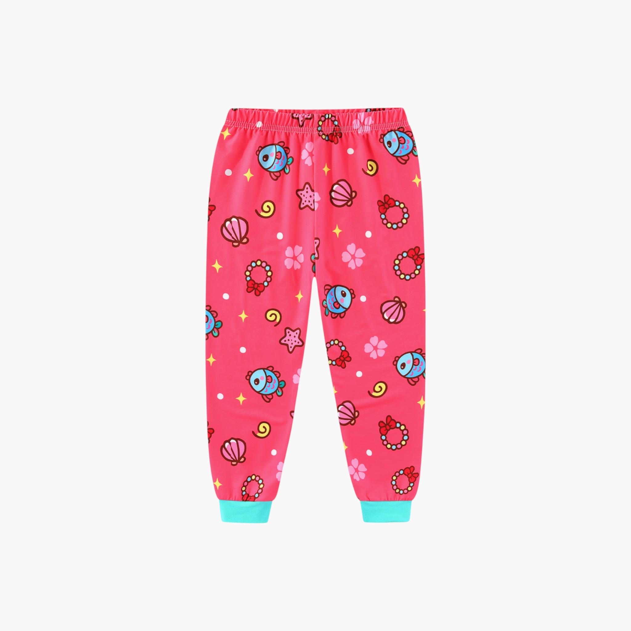 Babyqlo 2-Piece Mermaid Printed Glow in the Dark Pyjama Set-girls-clothing-setsandcoords-image-7
