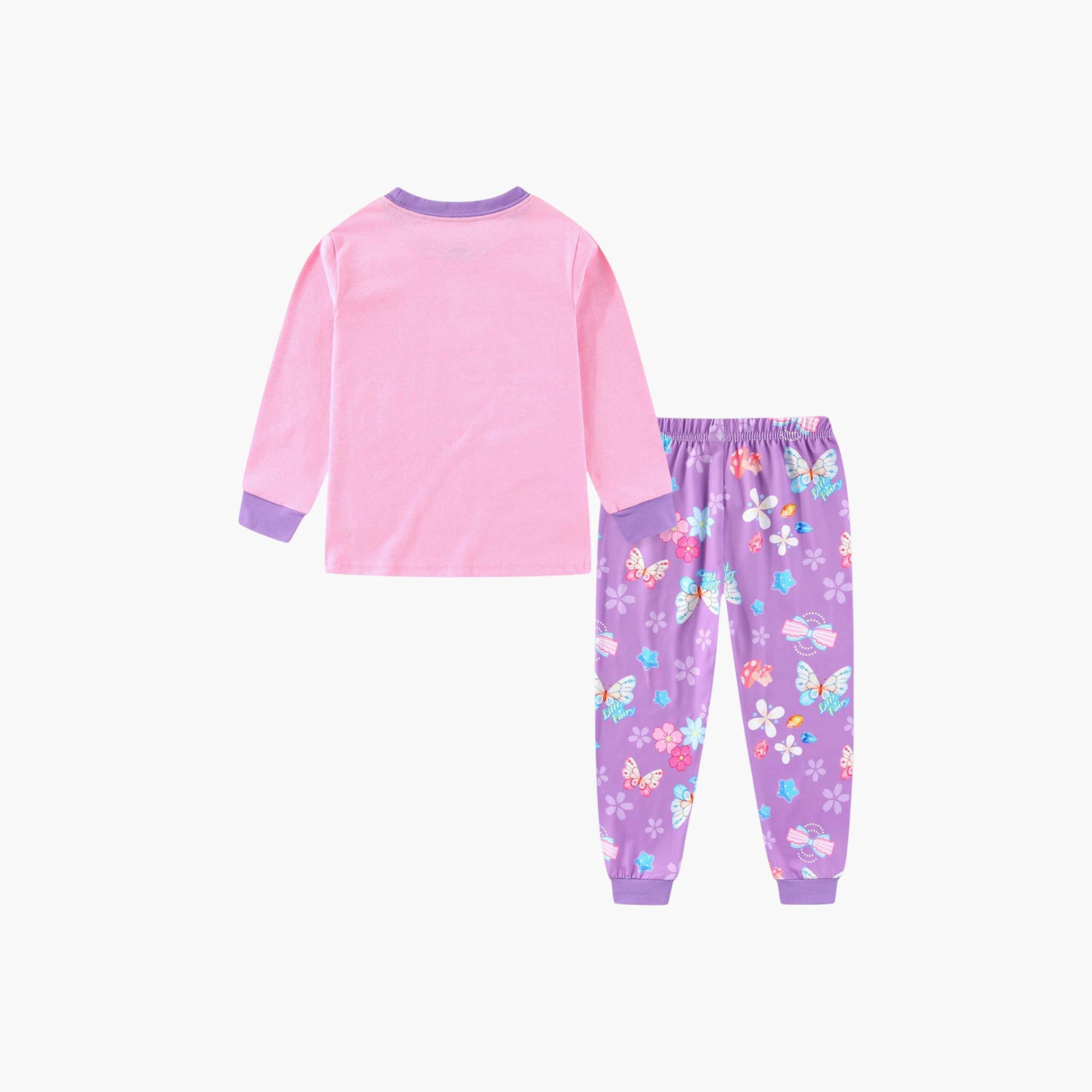 Babyqlo 2-Piece Princess Fairy Printed Glow in the Dark Pyjama Set-girls-clothing-setsandcoords-image-5