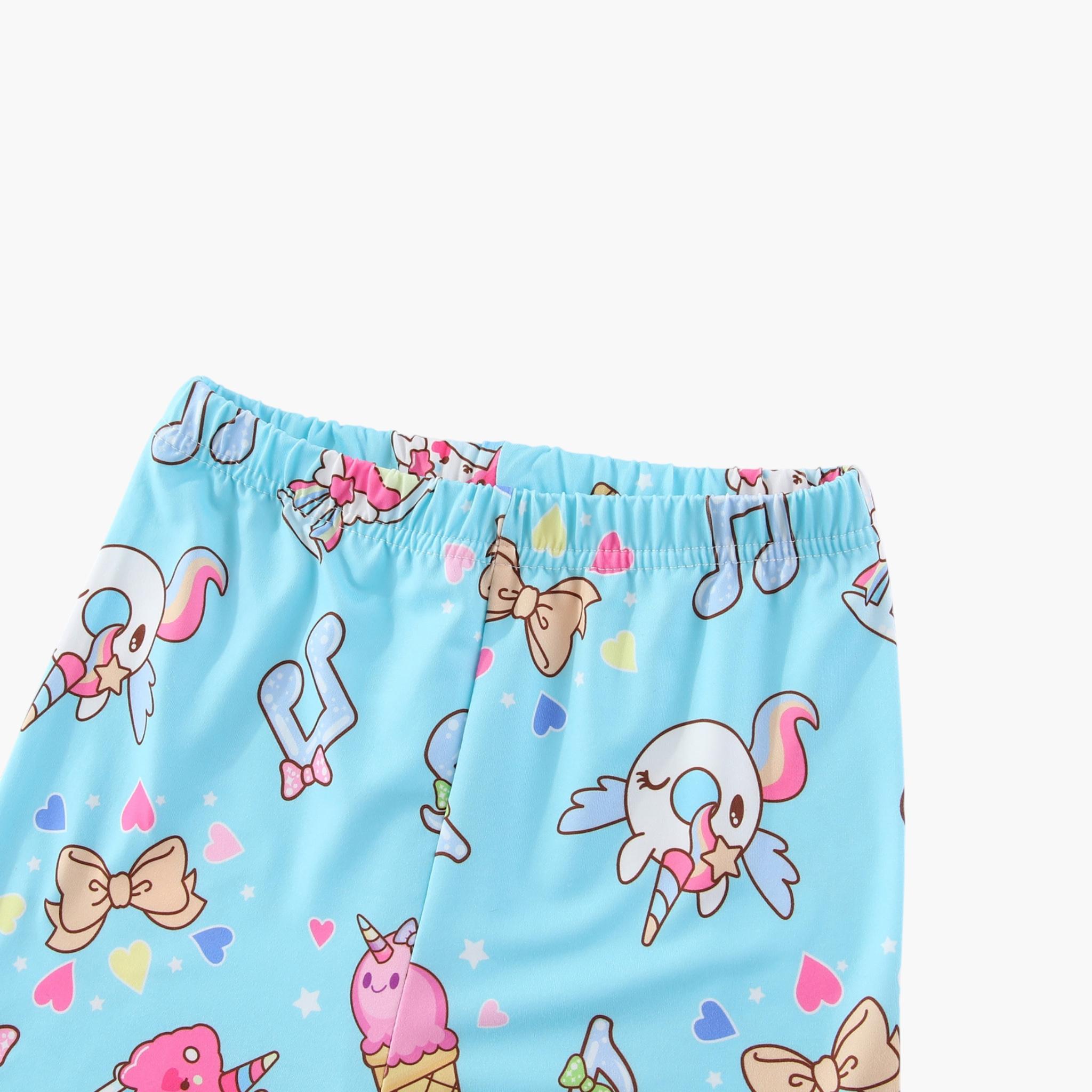 Babyqlo 2-Piece Unicorn Printed Glow in the Dark Pyjama Set-girls-clothing-setsandcoords-image-6