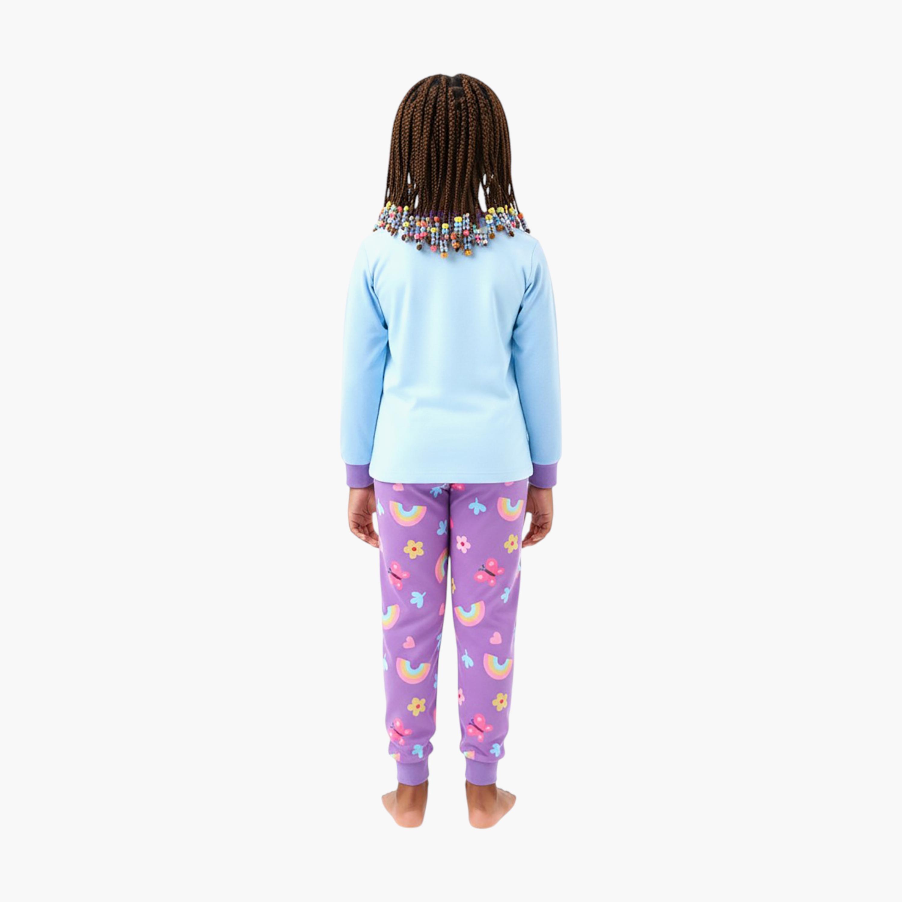 Babyqlo 2-Piece Sheep Printed Glow in the Dark Pyjama Set-girls-clothing-setsandcoords-image-3