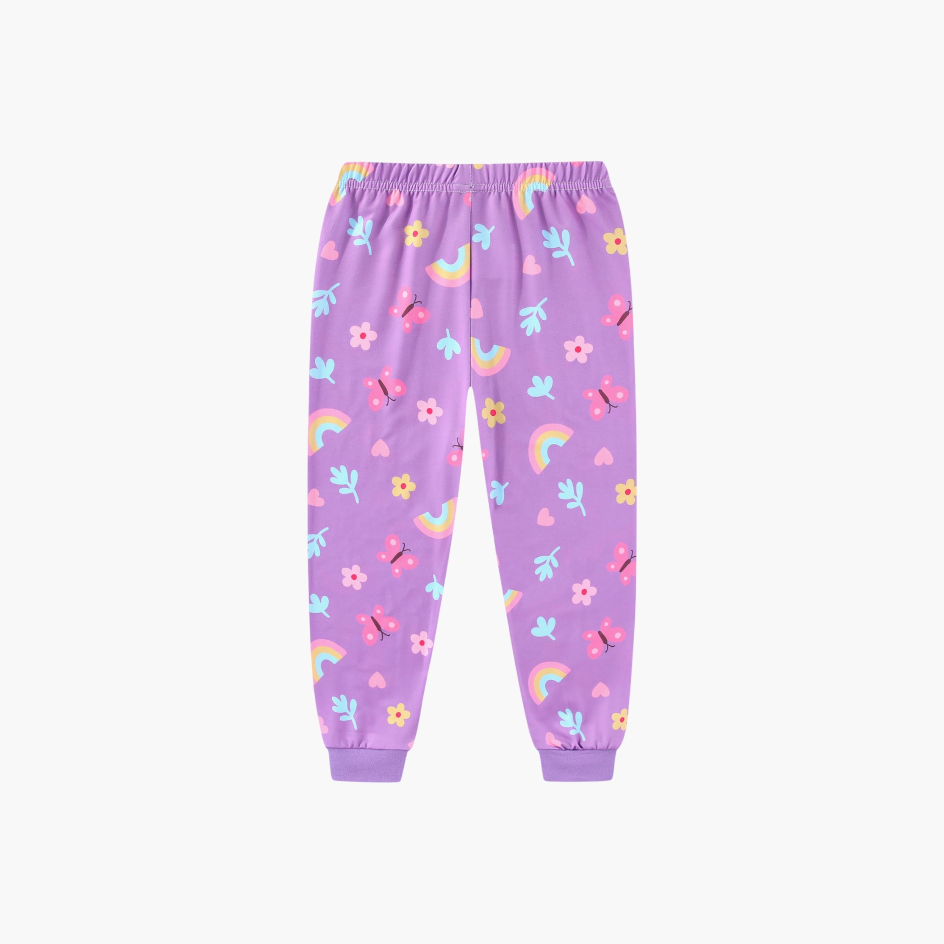 Babyqlo 2-Piece Sheep Printed Glow in the Dark Pyjama Set-girls-clothing-setsandcoords-image-6
