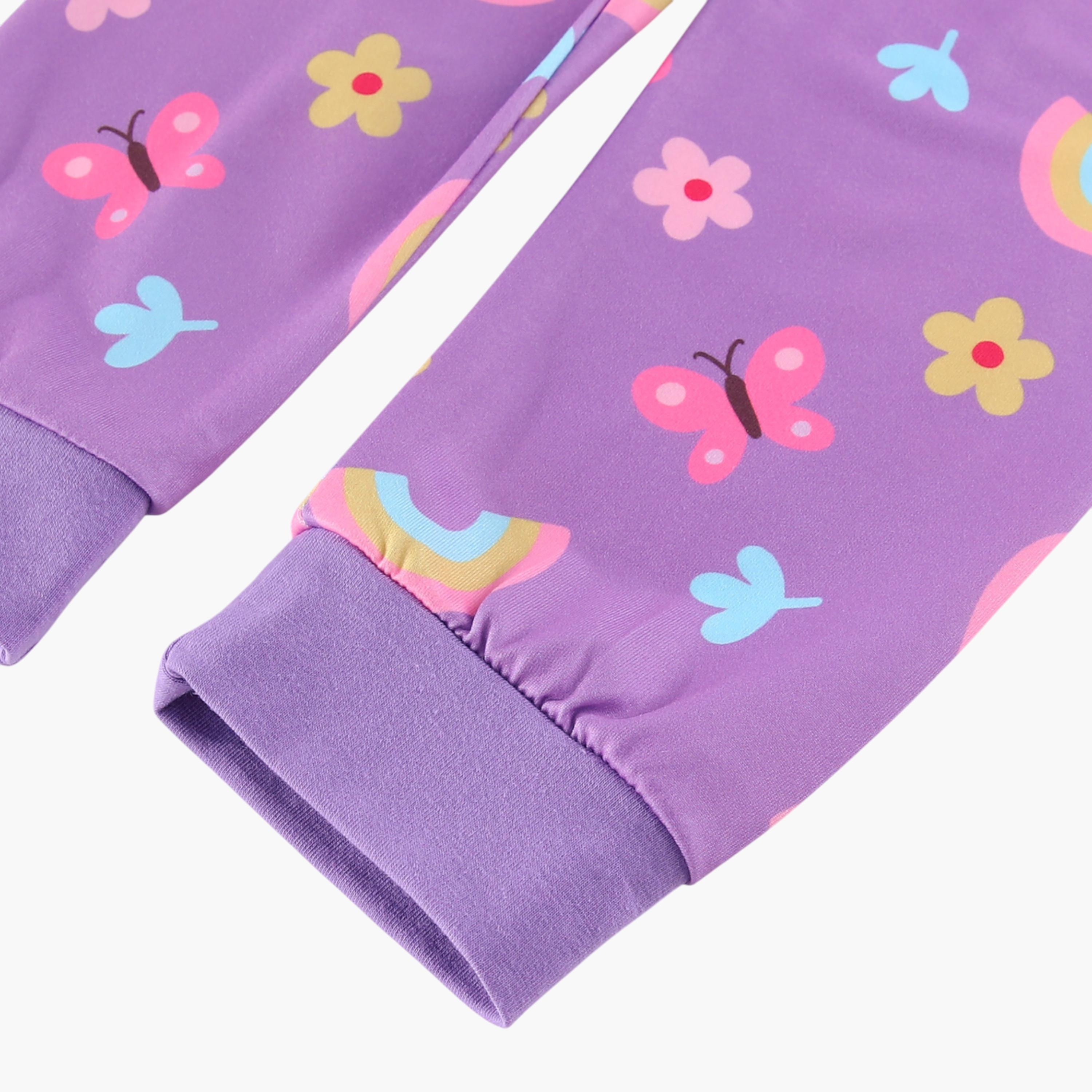 Babyqlo 2-Piece Sheep Printed Glow in the Dark Pyjama Set-girls-clothing-setsandcoords-image-9