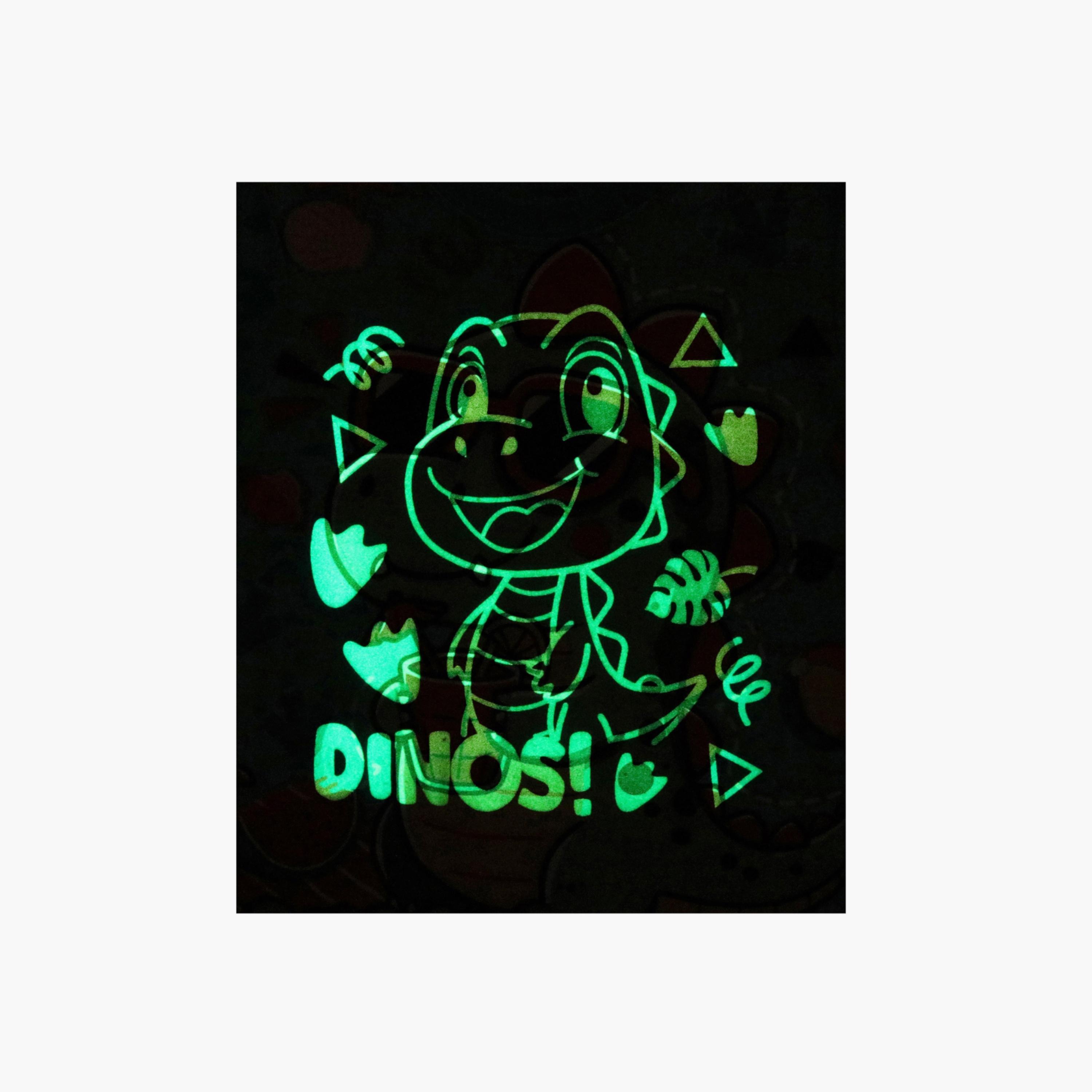 Babyqlo 2-Piece Dinosaur Printed Glow in the Dark Pyjama Set-boys-clothing-setsandcoords-image-5
