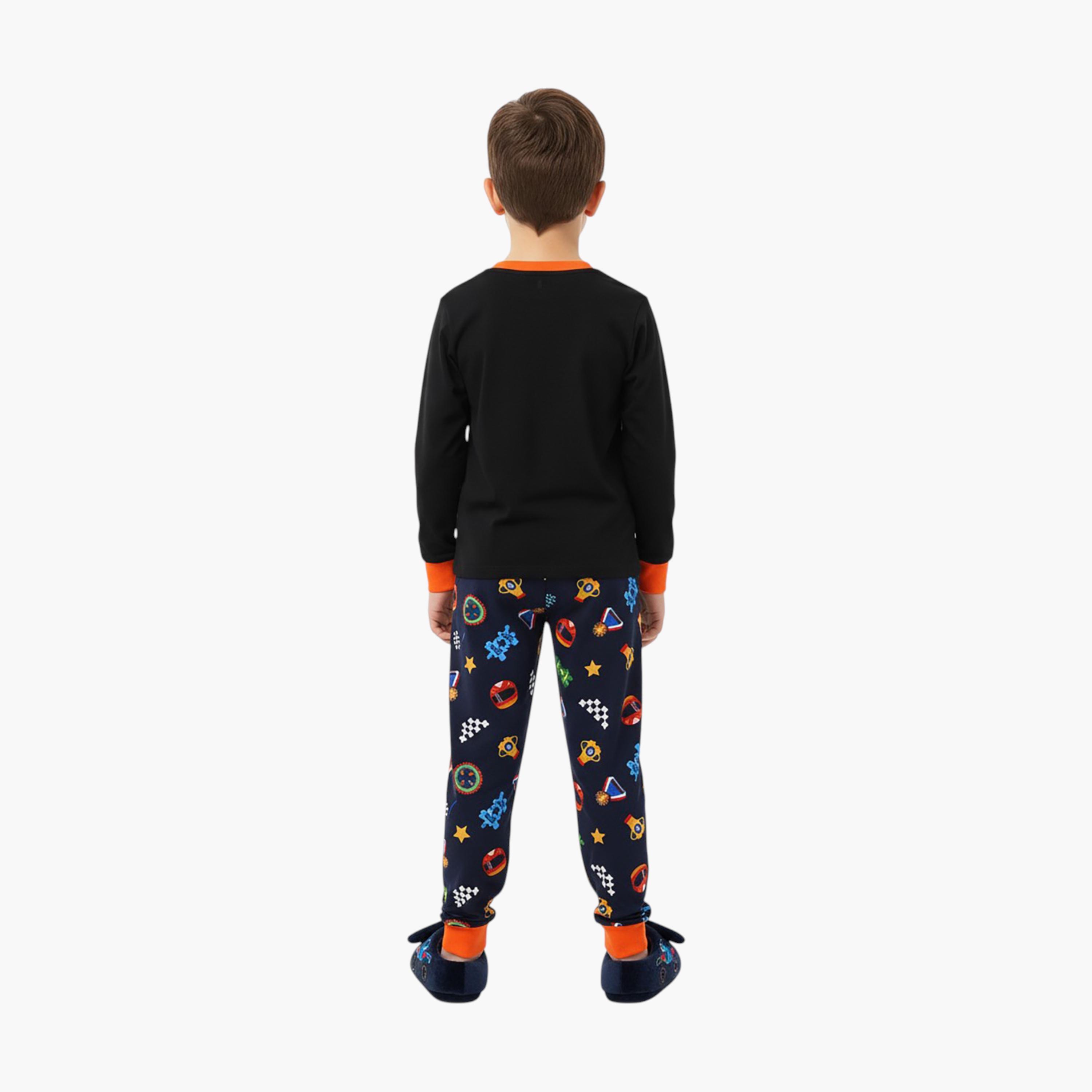 Babyqlo 2-Piece Video Game Printed Glow in the Dark Pyjama Set-boys-clothing-setsandcoords-image-3