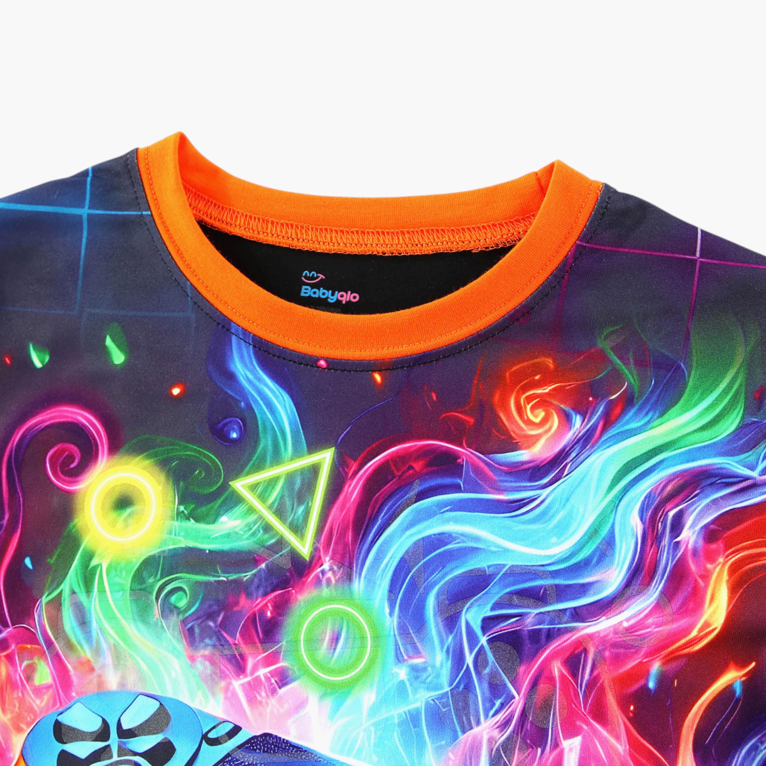 Babyqlo 2-Piece Video Game Printed Glow in the Dark Pyjama Set-boys-clothing-setsandcoords-image-6