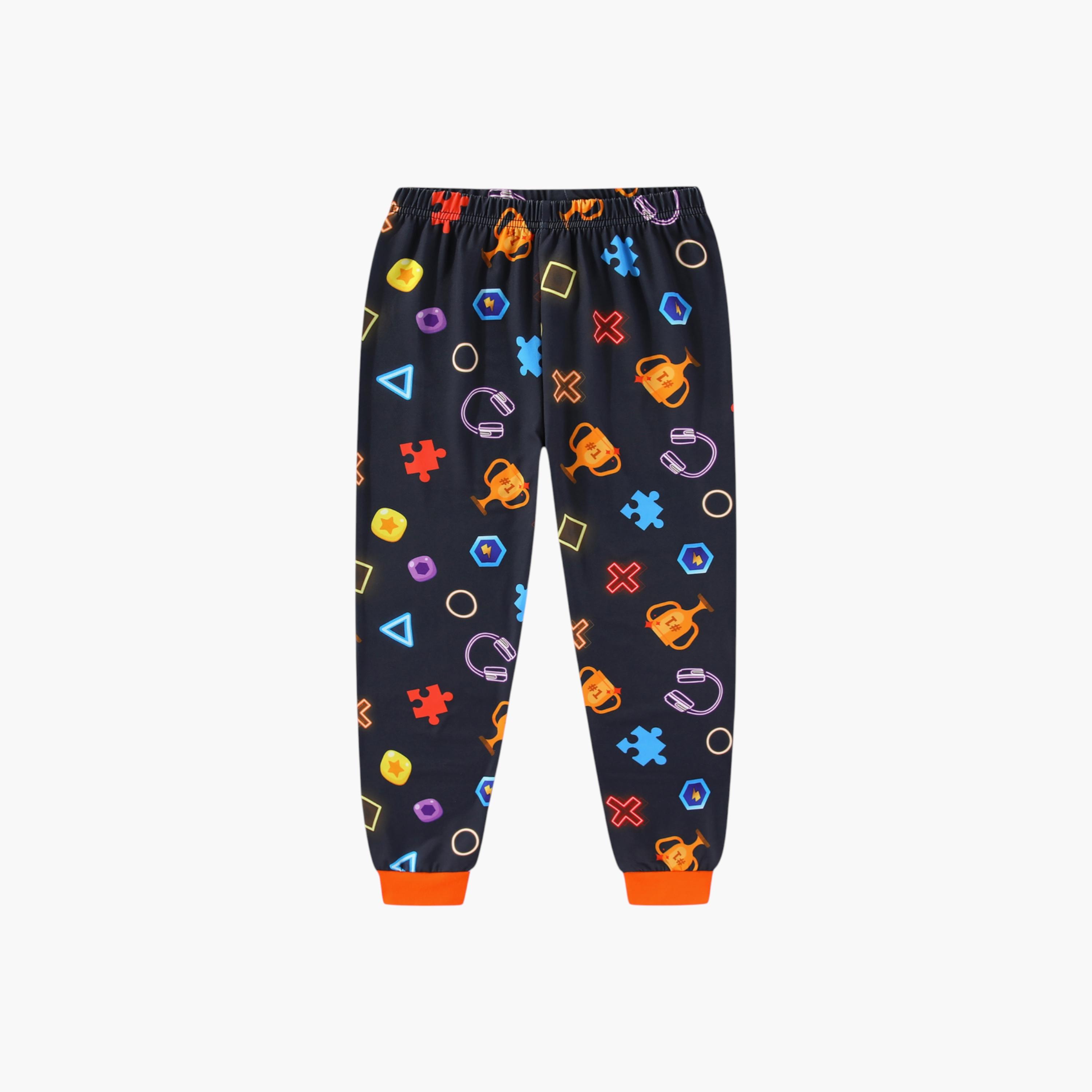 Babyqlo 2-Piece Video Game Printed Glow in the Dark Pyjama Set-boys-clothing-setsandcoords-image-8