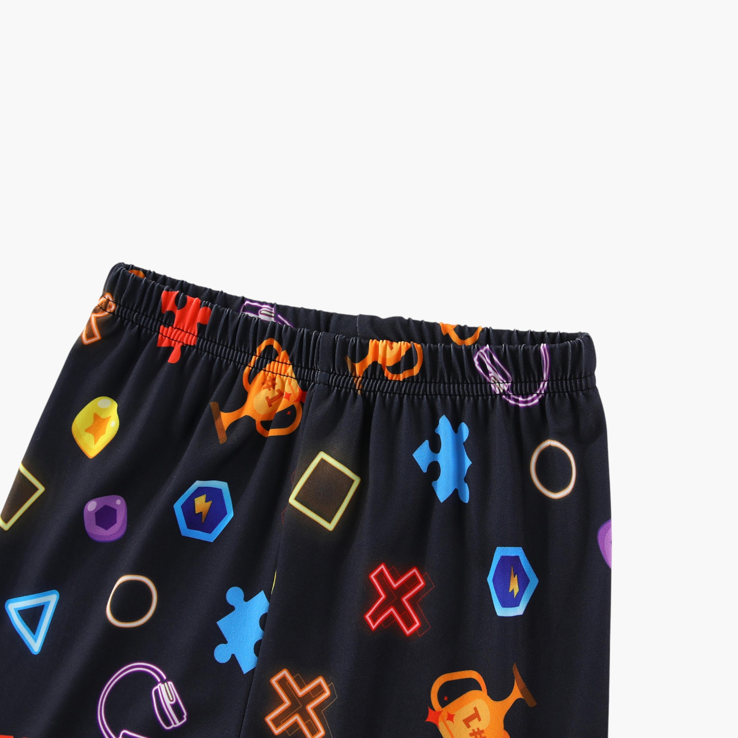 Babyqlo 2-Piece Video Game Printed Glow in the Dark Pyjama Set-boys-clothing-setsandcoords-image-9