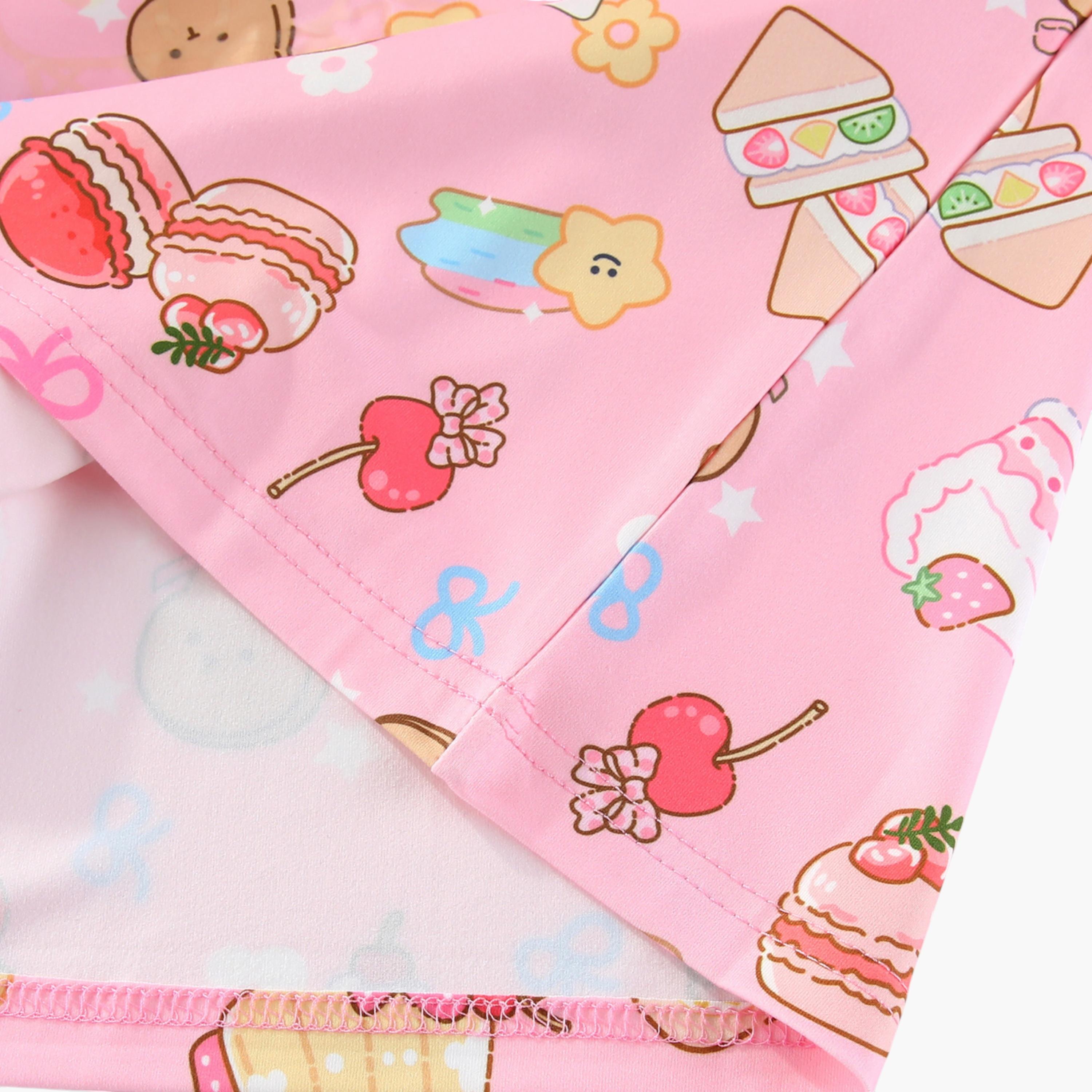 Babyqlo 2-Piece Sweet Treats Printed Glow in the Dark Pyjama Set-girls-clothing-setsandcoords-image-11