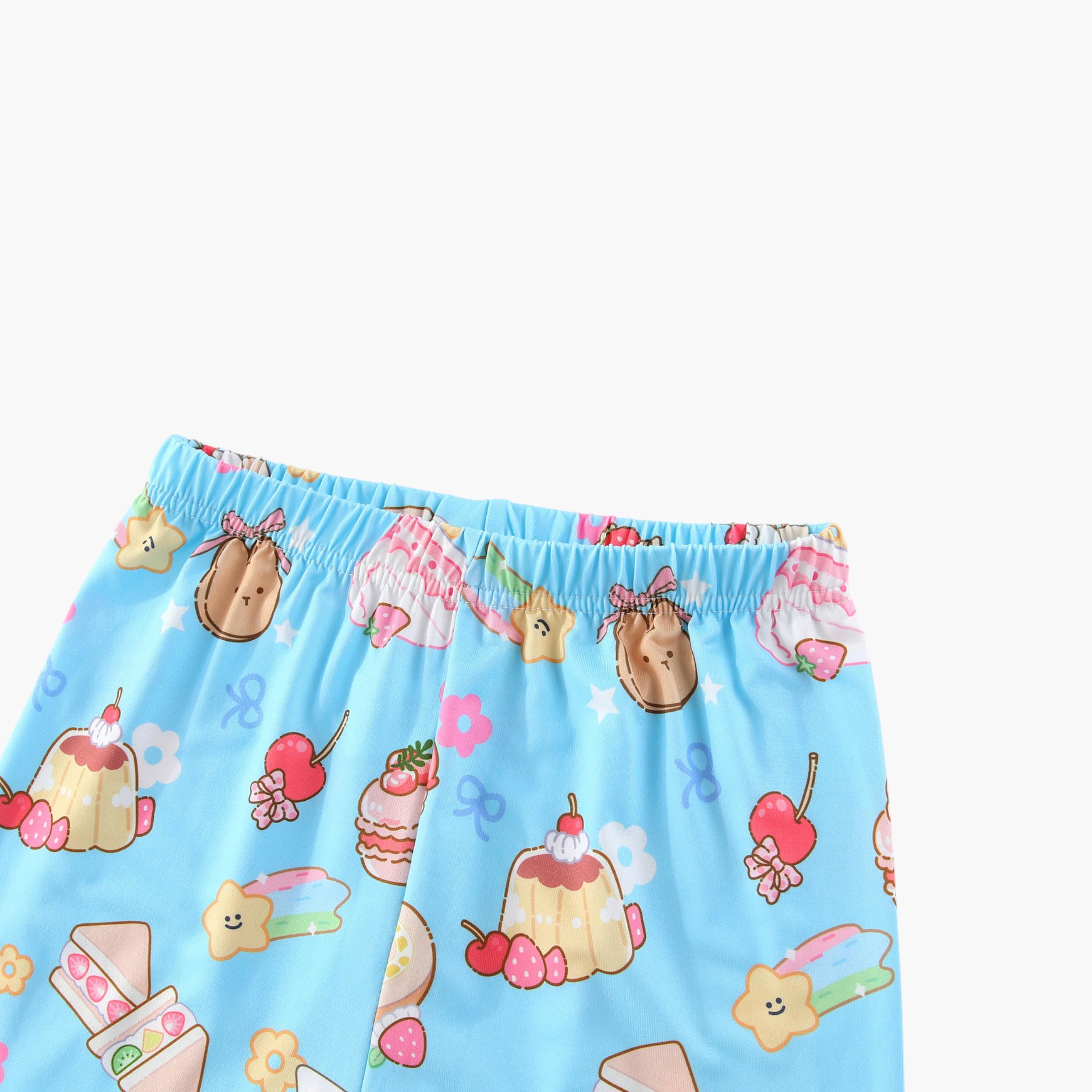 طقم بيجاما من قطعتين مطبوع عليه حلوى، متوهج في الظلام من بيبيكلو-girls-clothing-setsandcoords-image-7