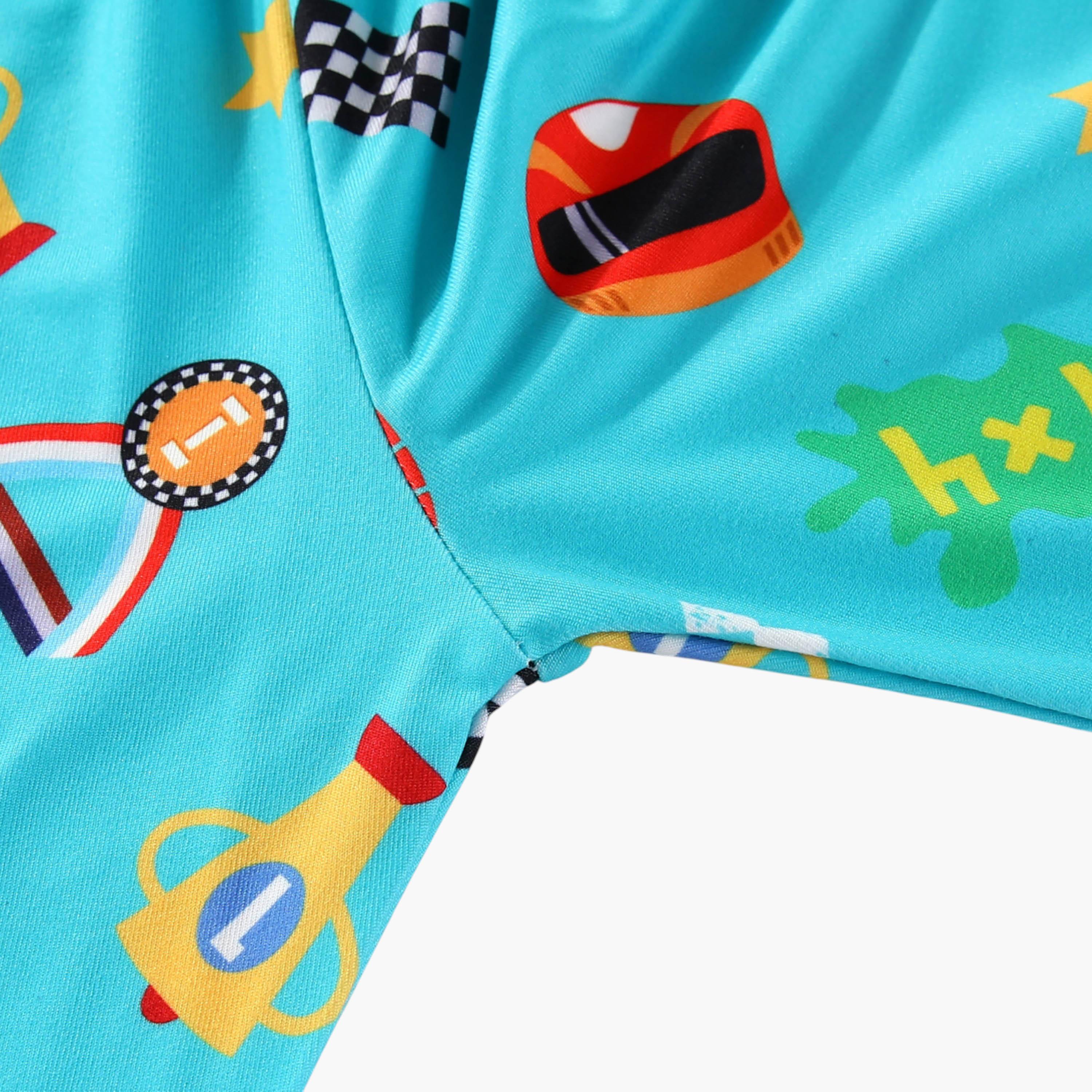 Babyqlo 2-Piece Monster Truck Printed Glow in the Dark Pyjama Set-boys-clothing-setsandcoords-image-10