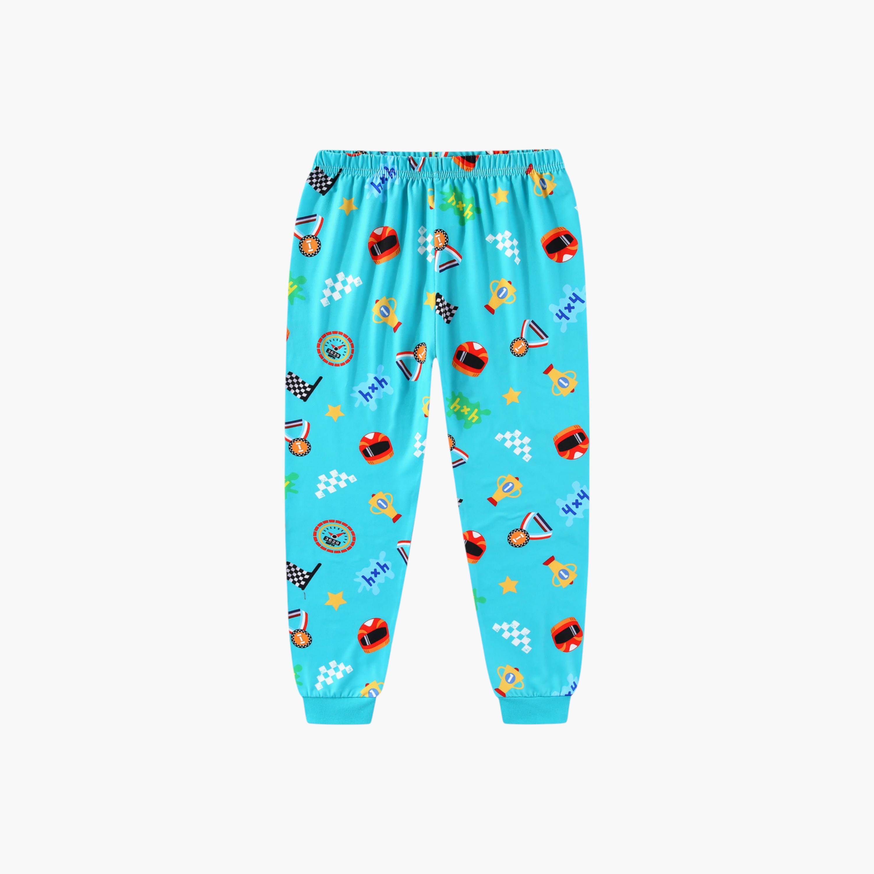 Babyqlo 2-Piece Monster Truck Printed Glow in the Dark Pyjama Set-boys-clothing-setsandcoords-image-6