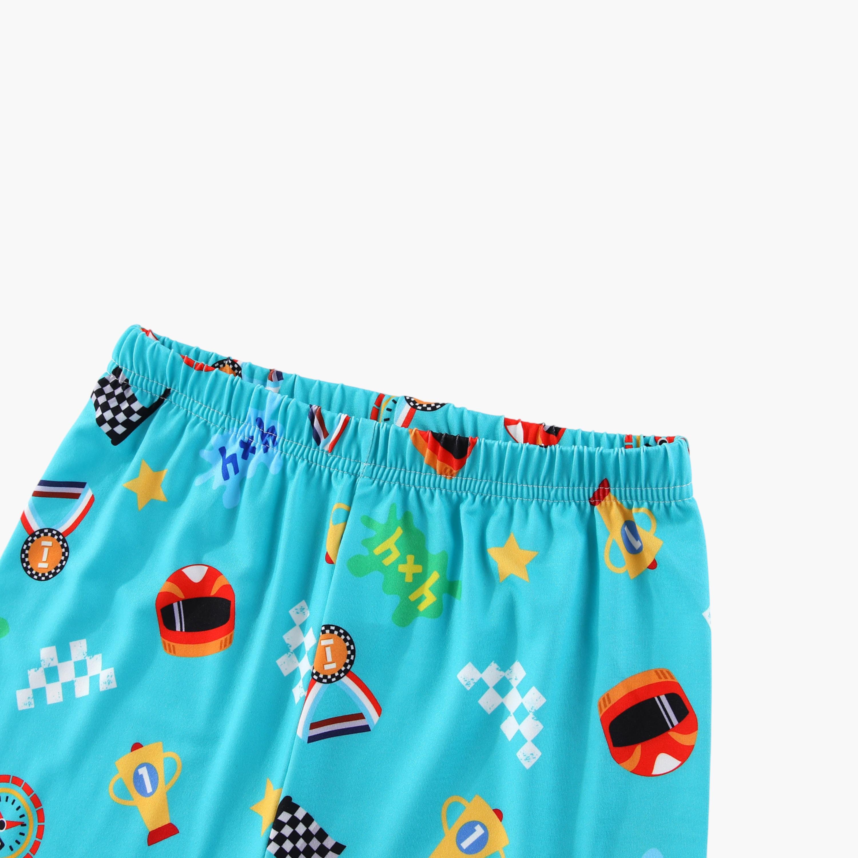 Babyqlo 2-Piece Monster Truck Printed Glow in the Dark Pyjama Set-boys-clothing-setsandcoords-image-7