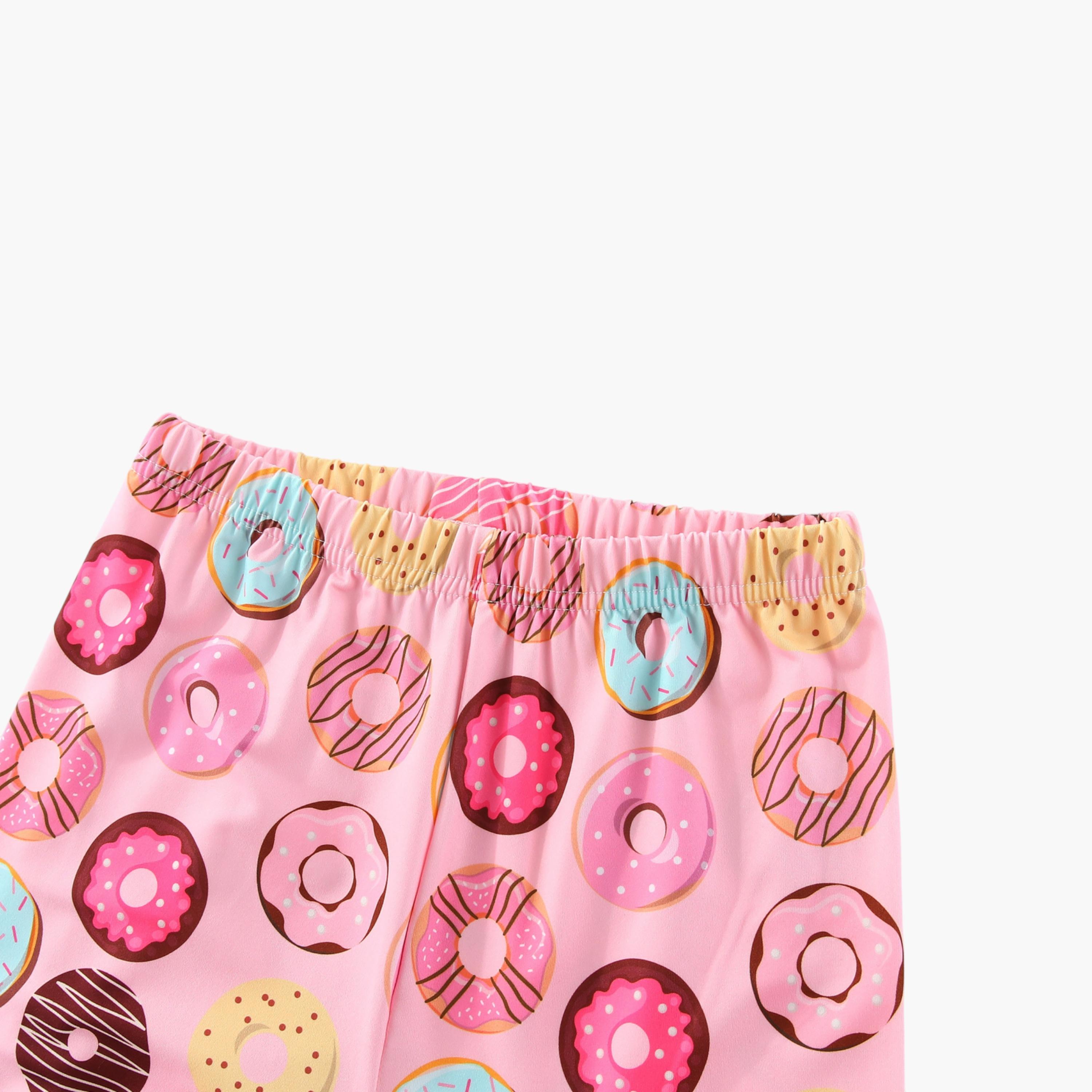 Babyqlo 2-Piece Donut Printed Glow in the Dark Pyjama Set-girls-clothing-setsandcoords-image-7