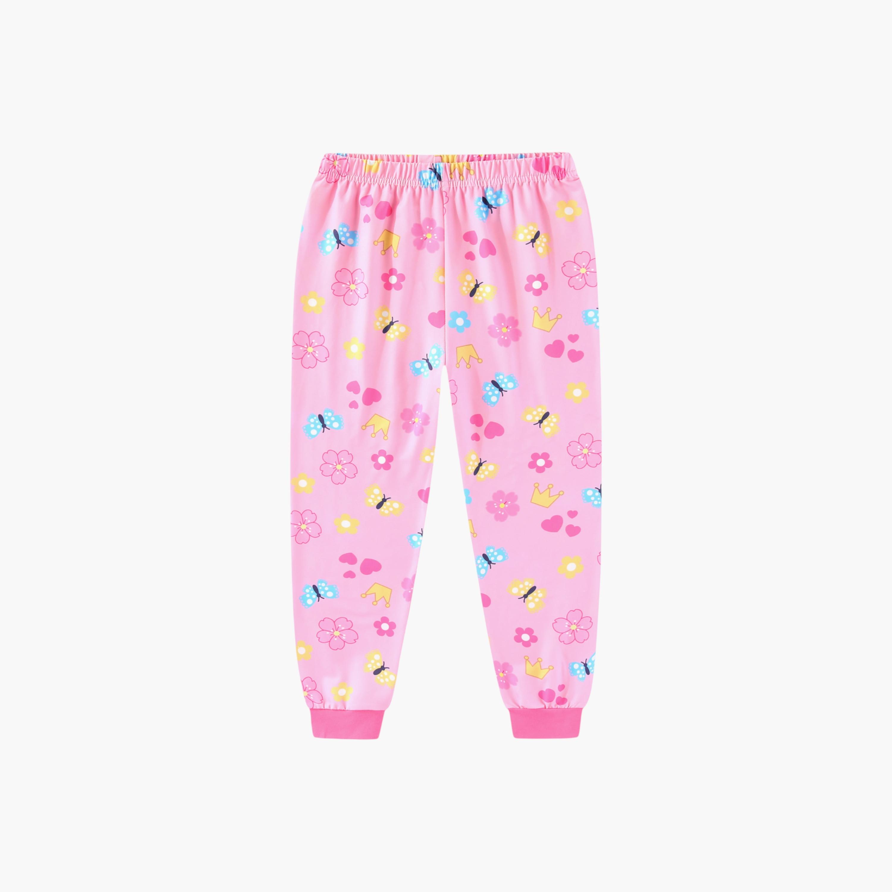 Babyqlo 2-Piece Cat Princess Printed Glow in the Dark Pyjama Set-girls-clothing-setsandcoords-image-7