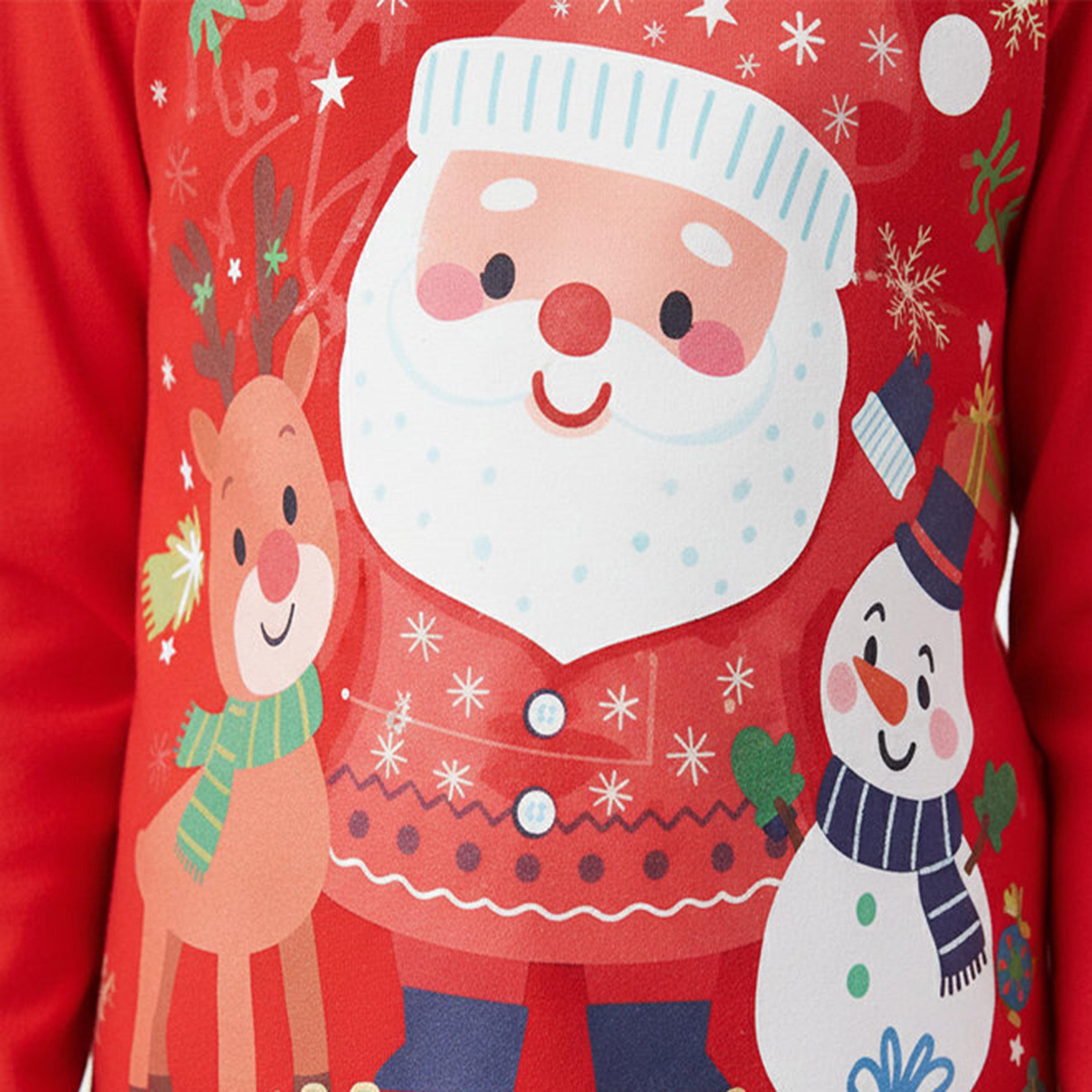 طقم تيشيرت وبيجامة سانتا مخططة المضيئة من بيبيكلو-baby-boys-clothing-nightwear-pyjamasets-image-7