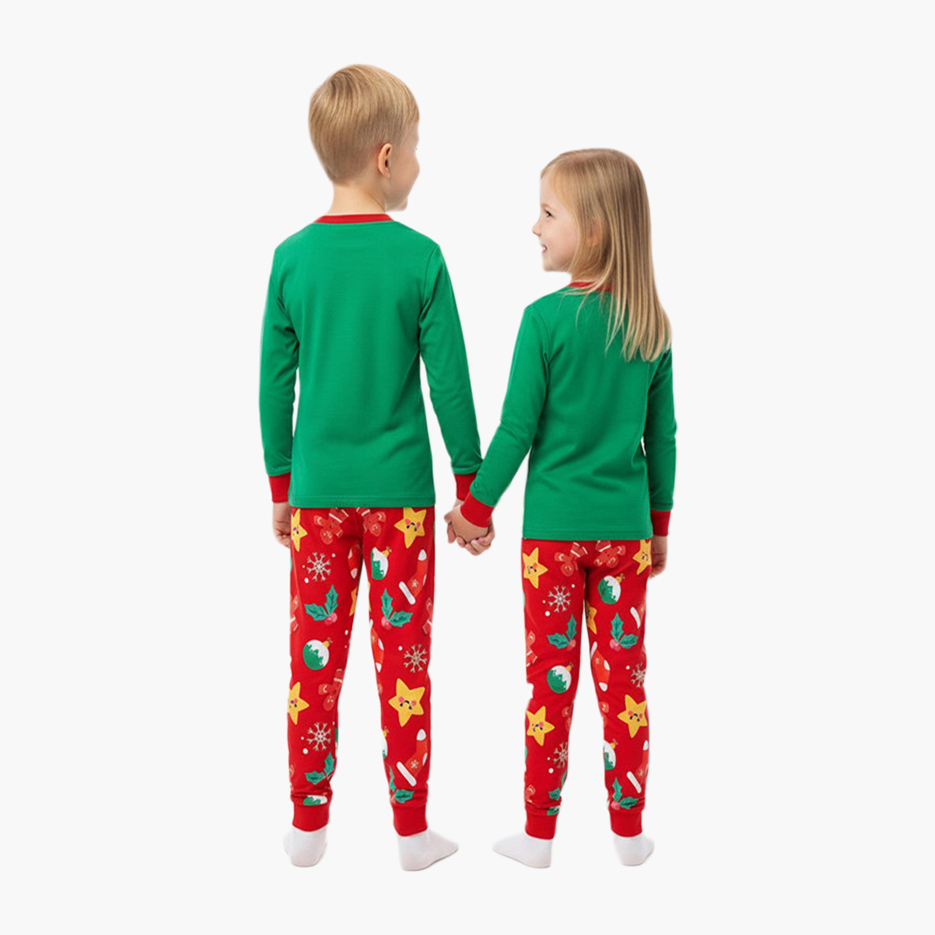 طقم تيشيرت وبيجامة سانتا سليه المتوهجة لعيد الميلاد من بيبيكلو-baby-boys-clothing-nightwear-pyjamasets-image-7