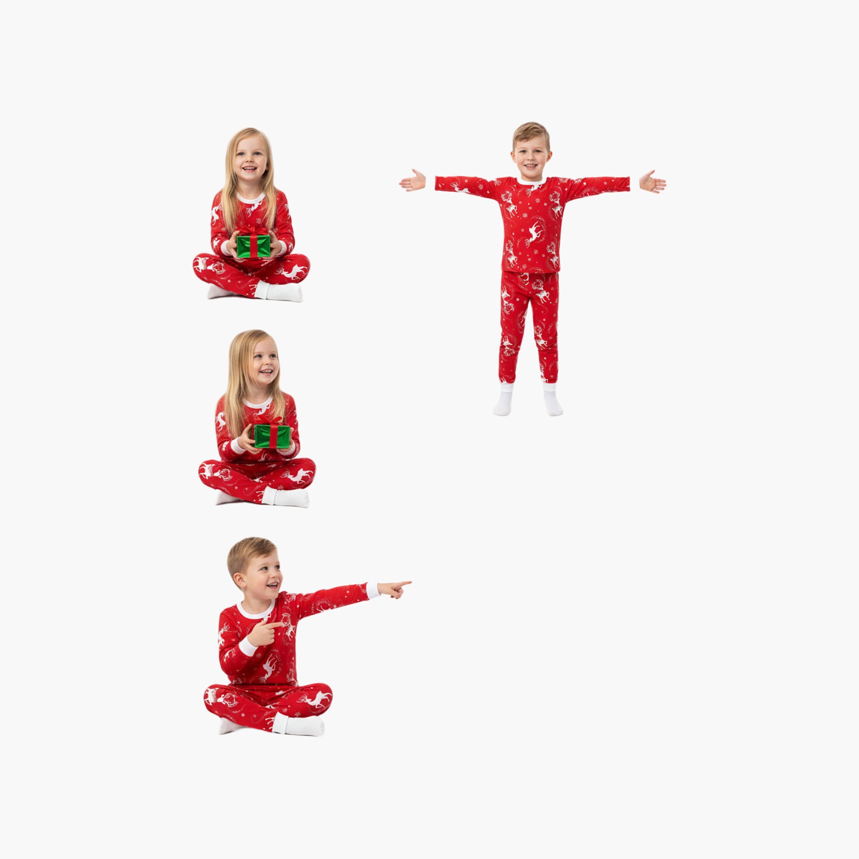 طقم تيشيرت وبيجامة متوهجة رنة عيد الميلاد من بيبيكلو-baby-boys-clothing-nightwear-pyjamasets-image-2