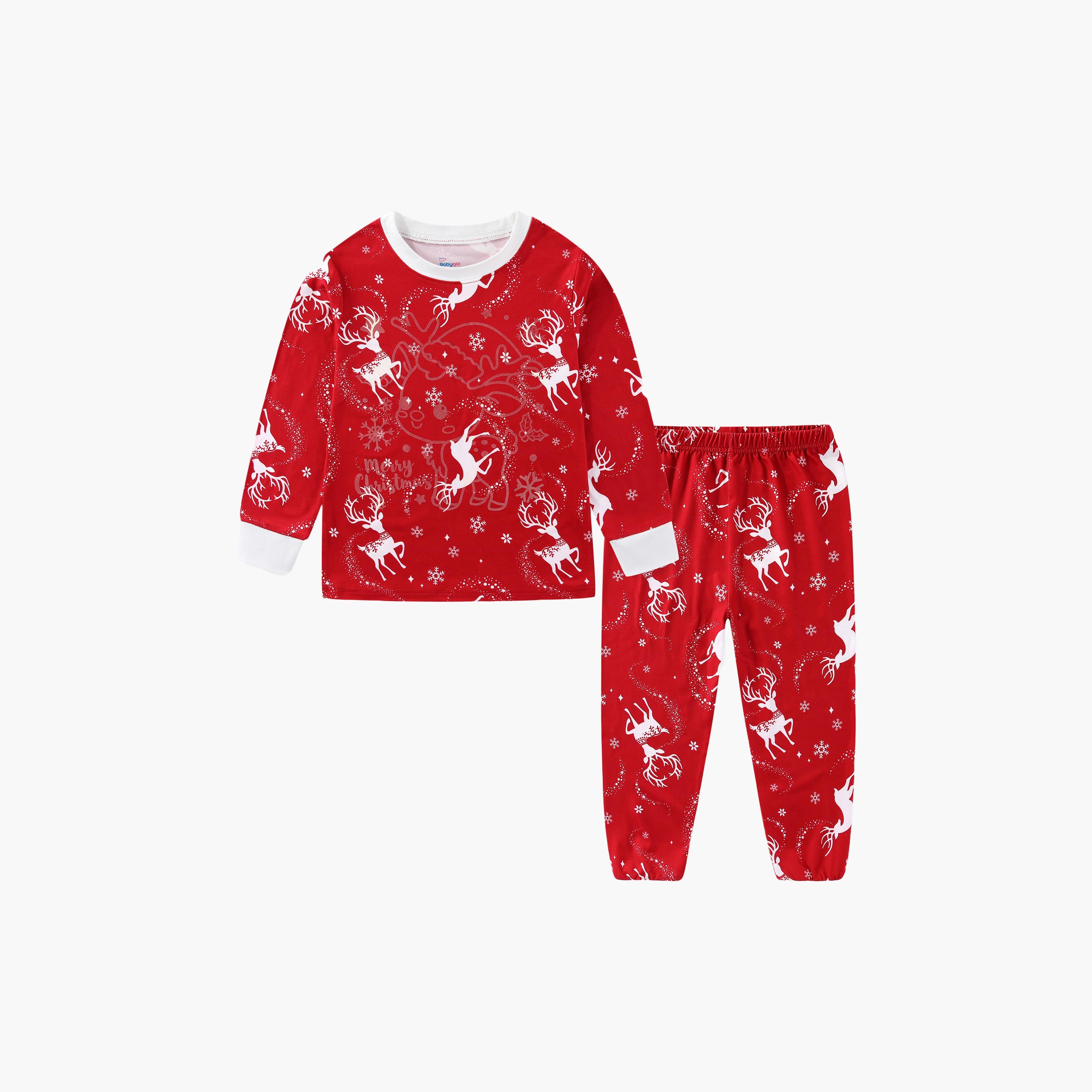 طقم تيشيرت وبيجامة متوهجة رنة عيد الميلاد من بيبيكلو-baby-boys-clothing-nightwear-pyjamasets-image-5