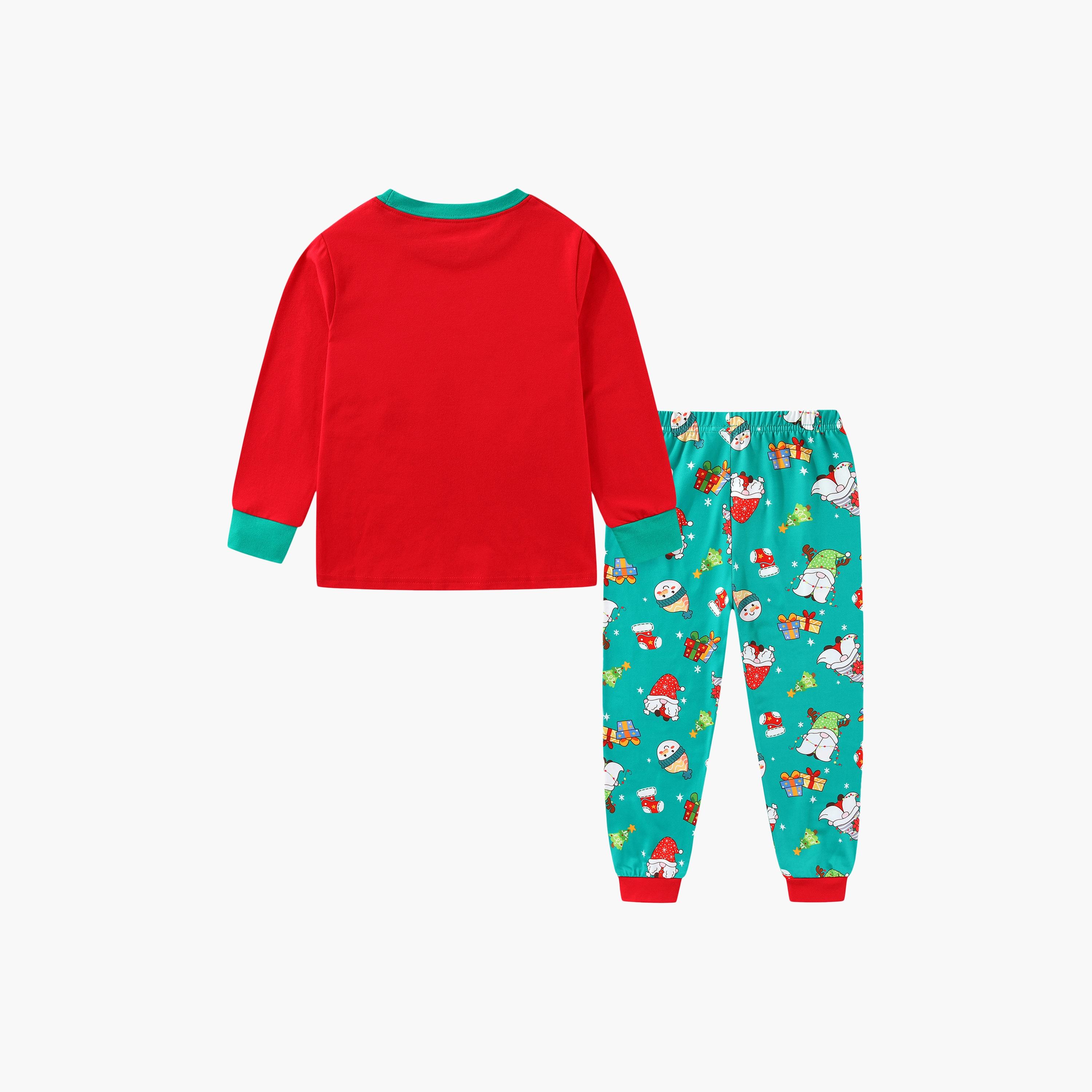 Babyqlo Gnome Christmas Tree Glow T-Shirt & Pyjamas Set-baby-girls-clothing-nightwear-pyjamasets-image-6