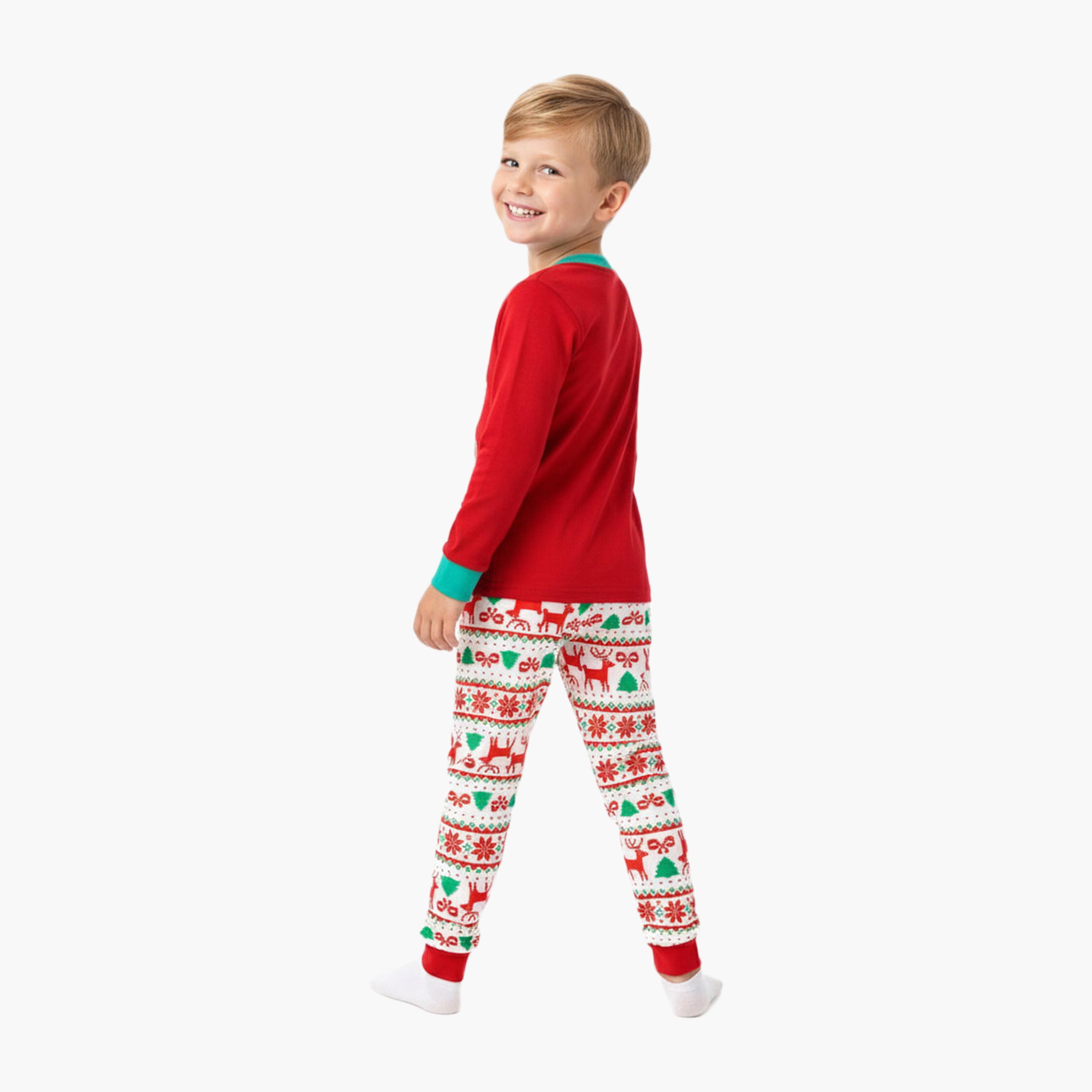 Babyqlo Snowman Glow Christmas T-Shirt & Pyjamas Set-baby-girls-clothing-nightwear-pyjamasets-image-3
