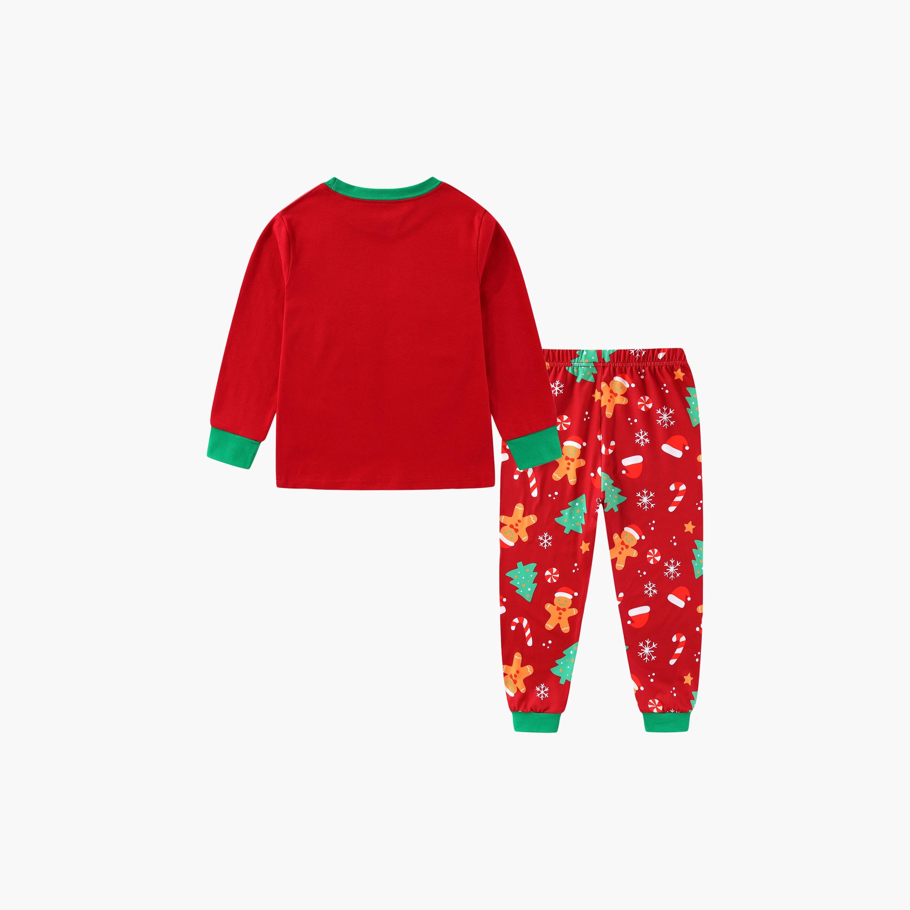 طقم تيشيرت وبيجامة مزين بشجرة خبز الزنجبيل المتوهجة لعيد الميلاد من بيبيكلو-baby-boys-clothing-nightwear-pyjamasets-image-7