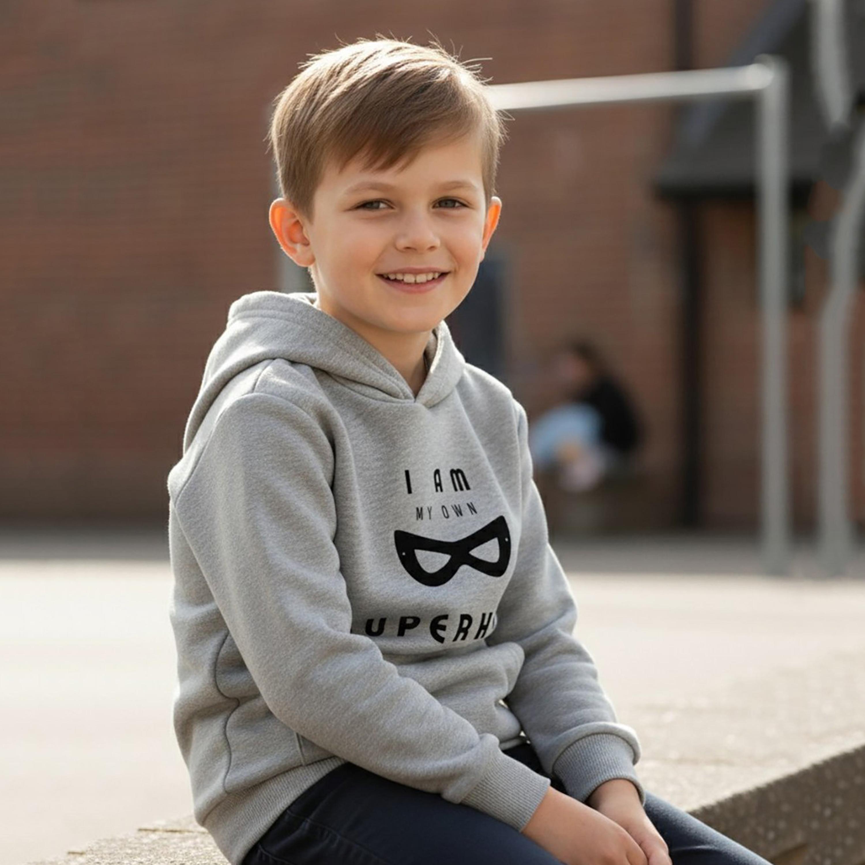 هودي شتوي صوف بعبارة بطل خارق من بيبيكلو-boys-clothing-sweatshirts-image-5