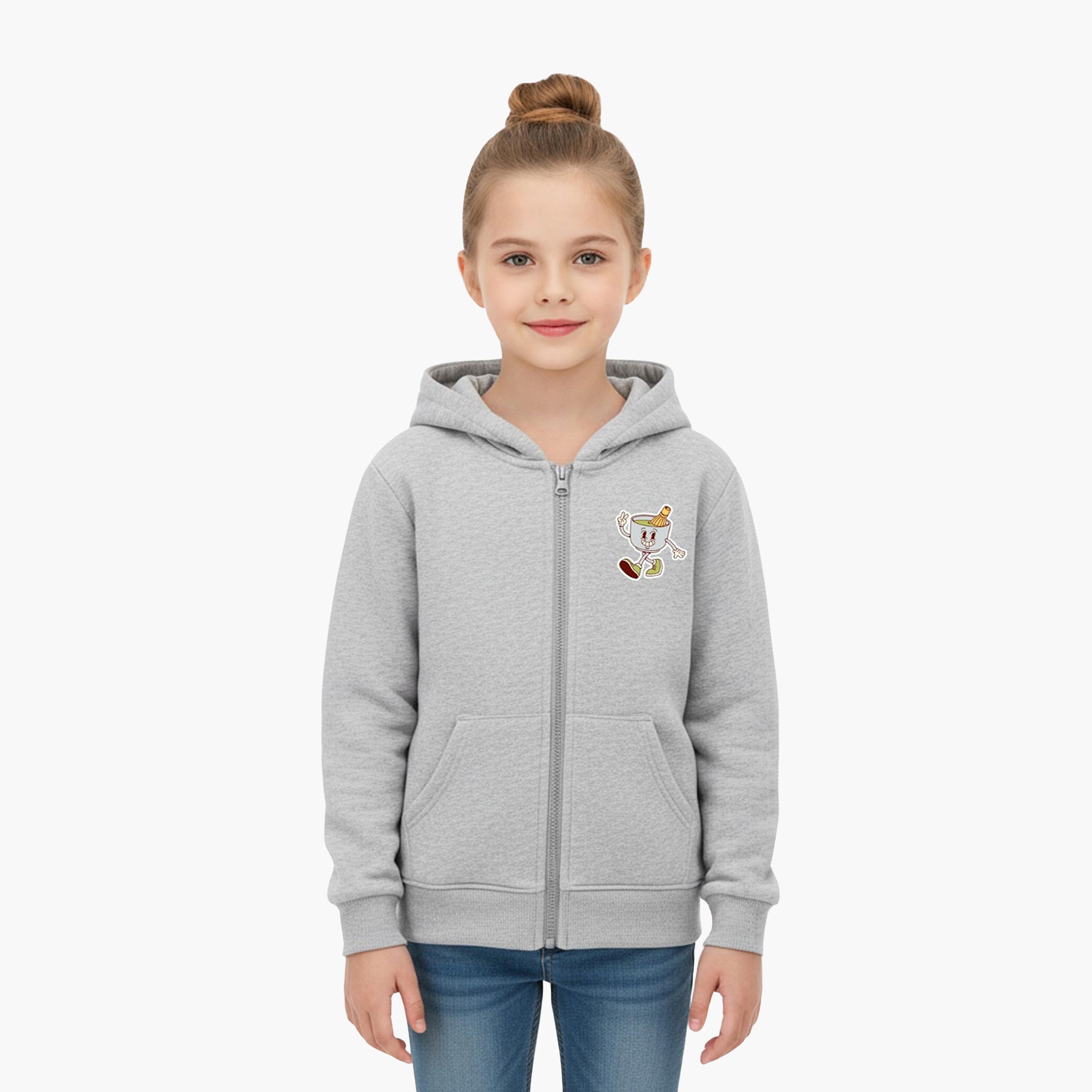 Babyqlo Matcha Zip-Up Winter Hooded Jacket-baby-girls-clothing-jacketsandcoats-image-1