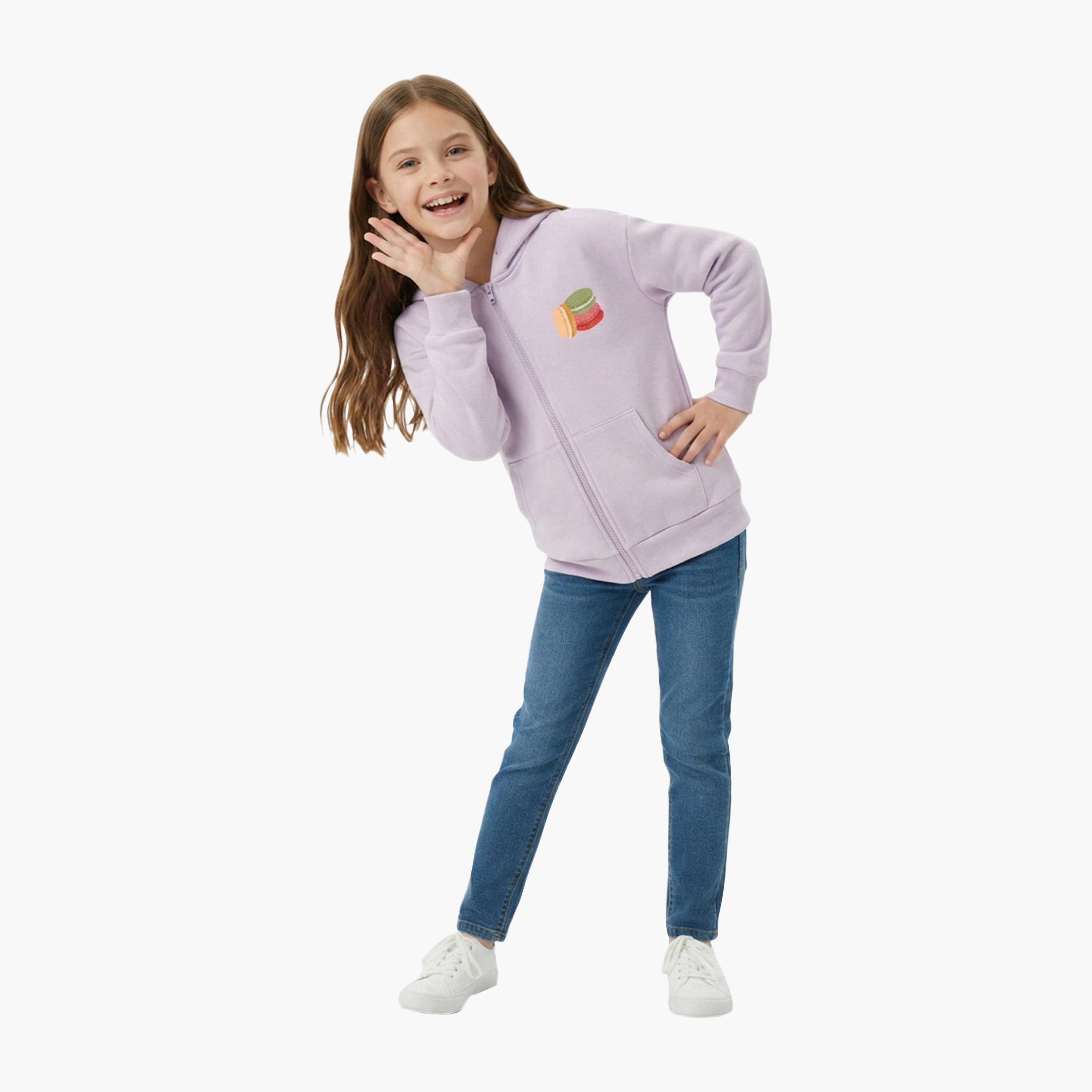 Babyqlo Macaroon Winter Zip-Up Hooded Jacket-baby-girls-clothing-jacketsandcoats-image-5