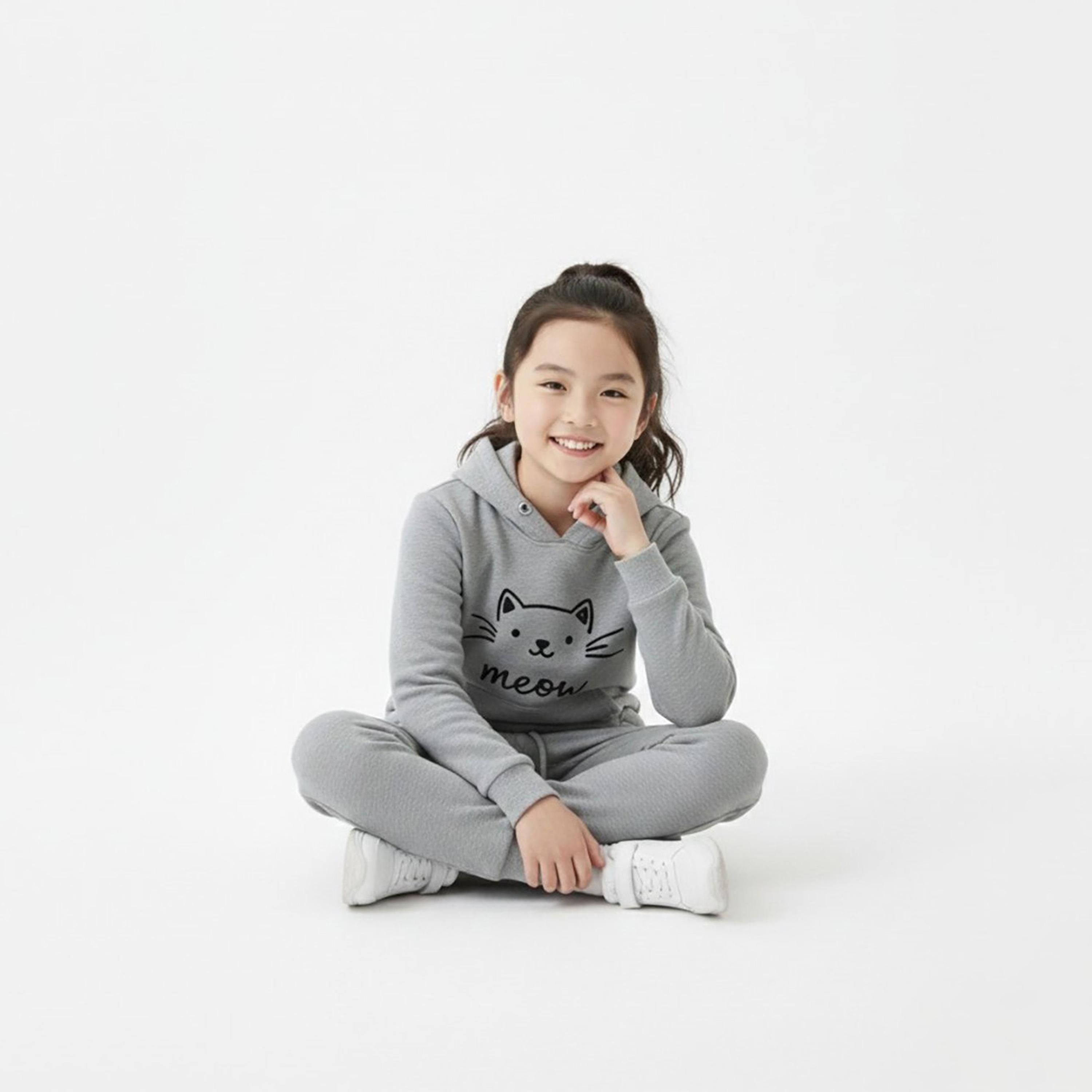 Babyqlo Meow Cat Print Winter Tracksuit-girls-clothing-setsandcoords-image-4