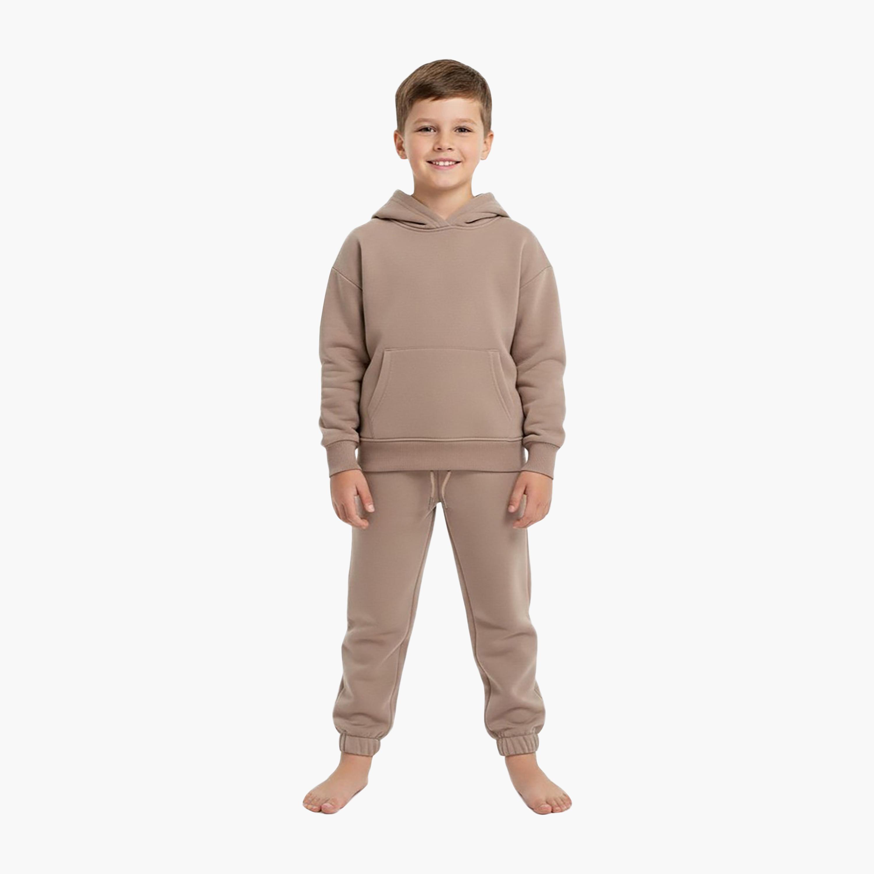 طقم هودي صوف وبنطال رياضي شتوي من بيبيكلو-boys-clothing-setsandcoords-image-1