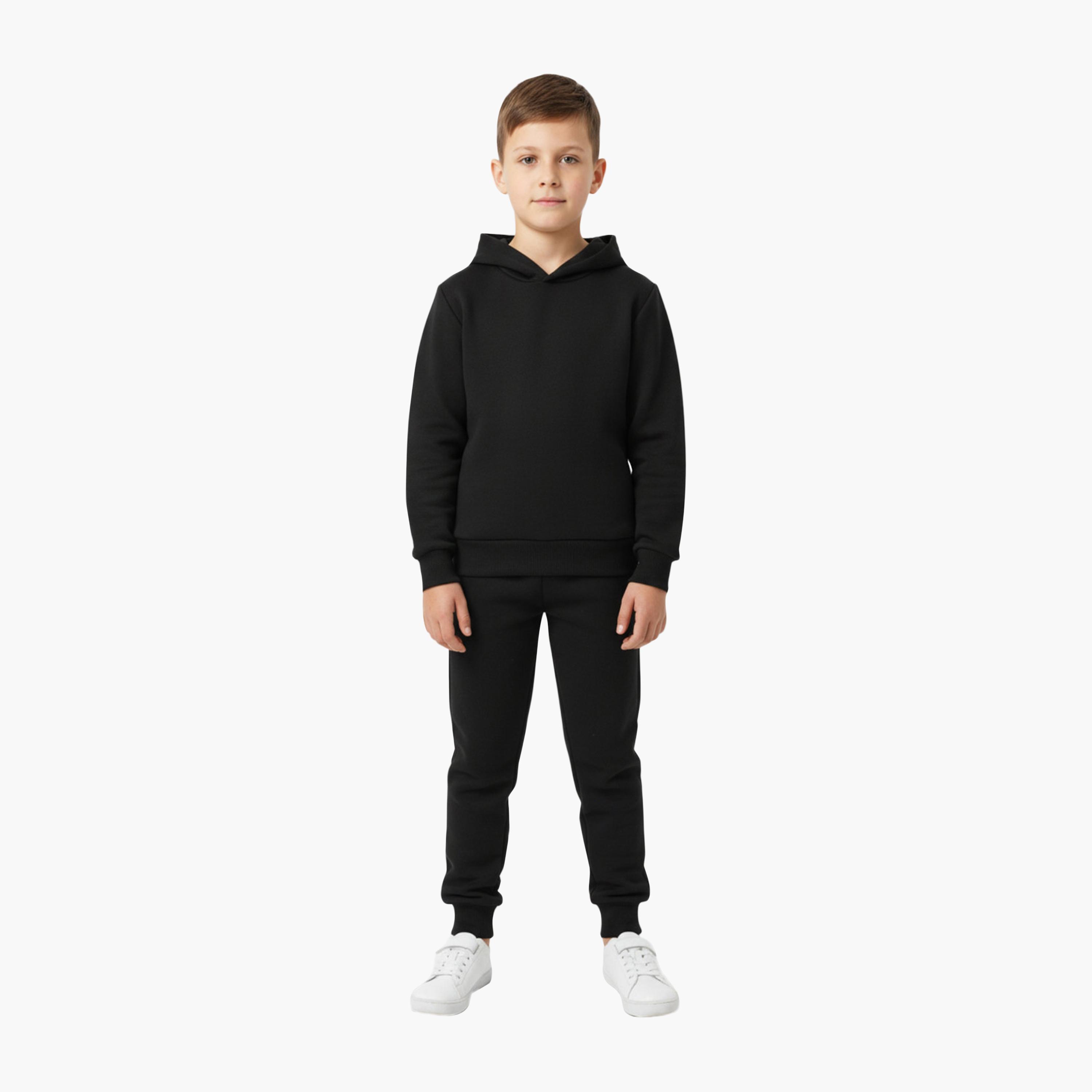 Babyqlo Winter Fleece Hoodie and Jogger Set-boys-clothing-setsandcoords-image-1
