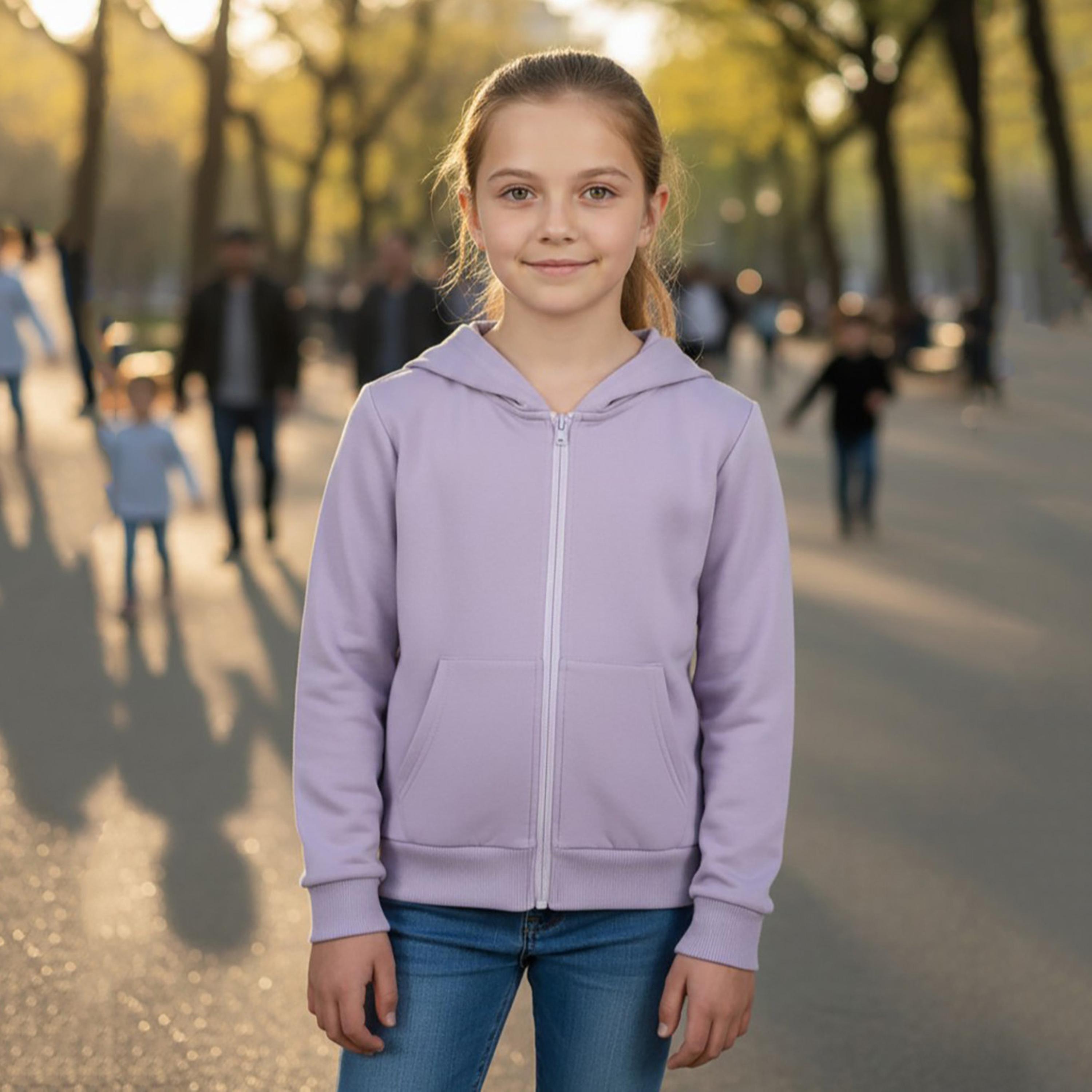 Babyqlo Front Zip Mild Winter Hooded Jacket-baby-girls-clothing-jacketsandcoats-image-5