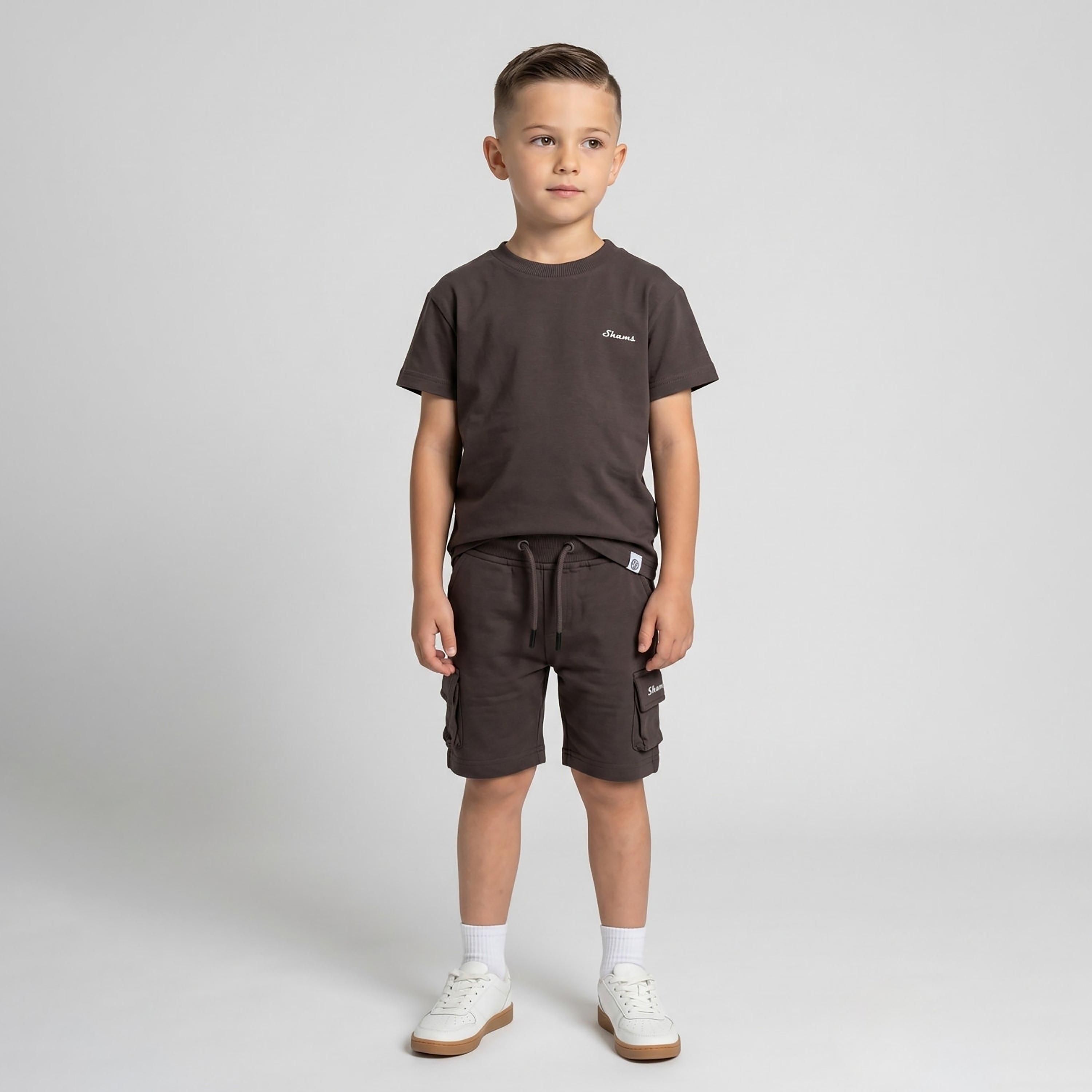طقم تيشيرت بأكمام قصيرة وشورت كارغو من بيبيكلو-boys-clothing-setsandcoords-image-1