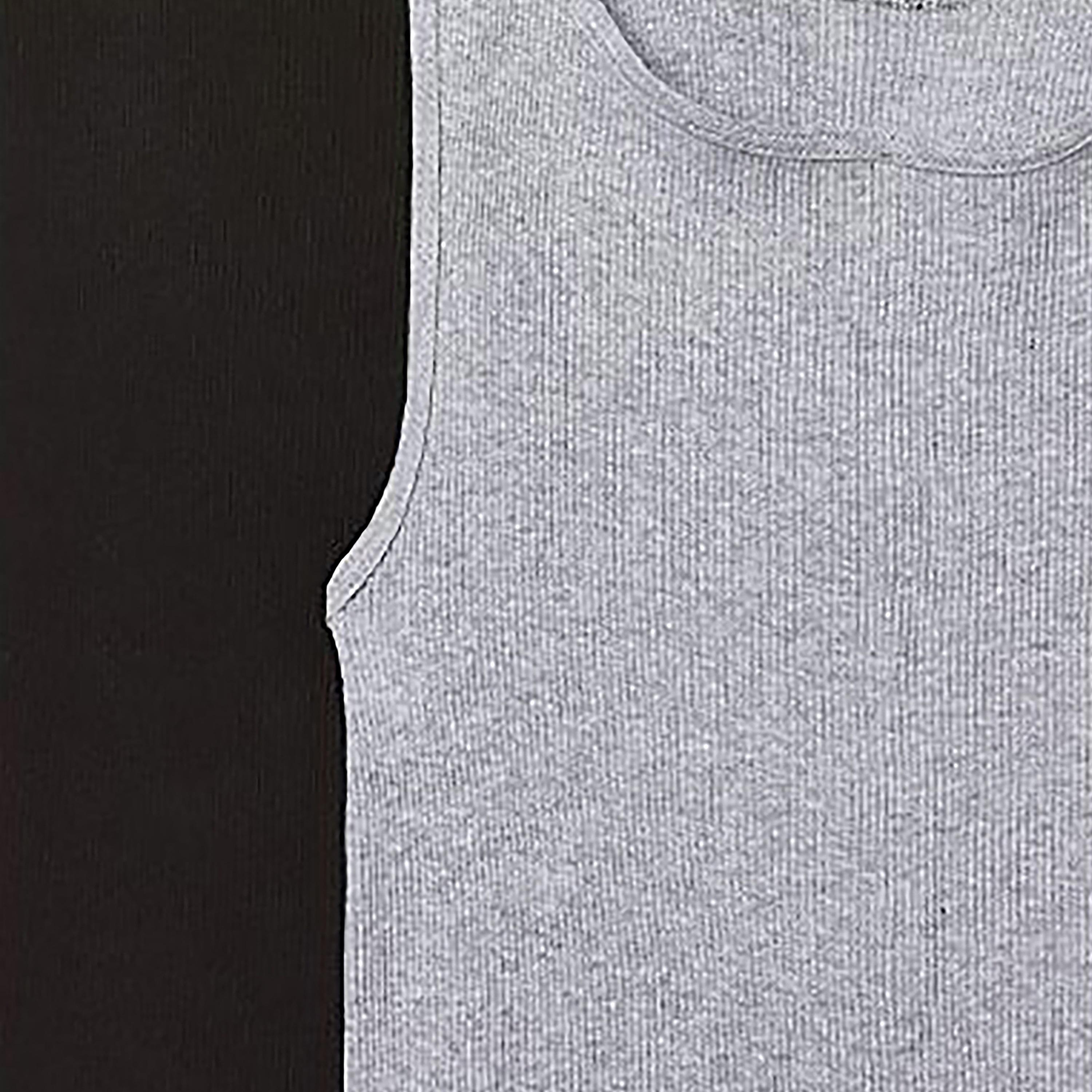 Hanes Assorted Pack of 4 Plain Men's Vest-men-clothing-innerwear-vests-image-3
