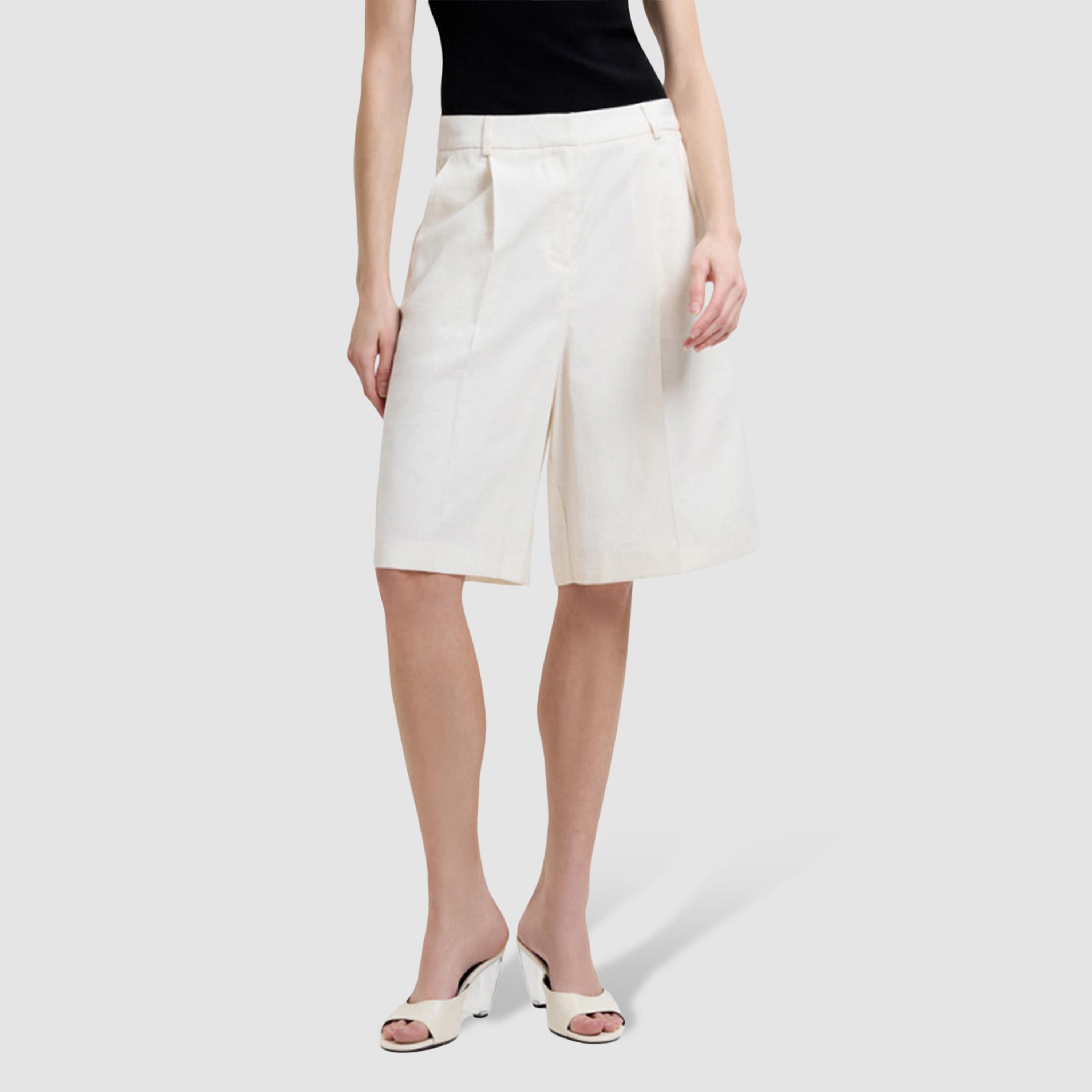 شورت برمودا نسائي لون أبيض من فرينش كونكشن-women-clothing-bottoms-shorts-image-1