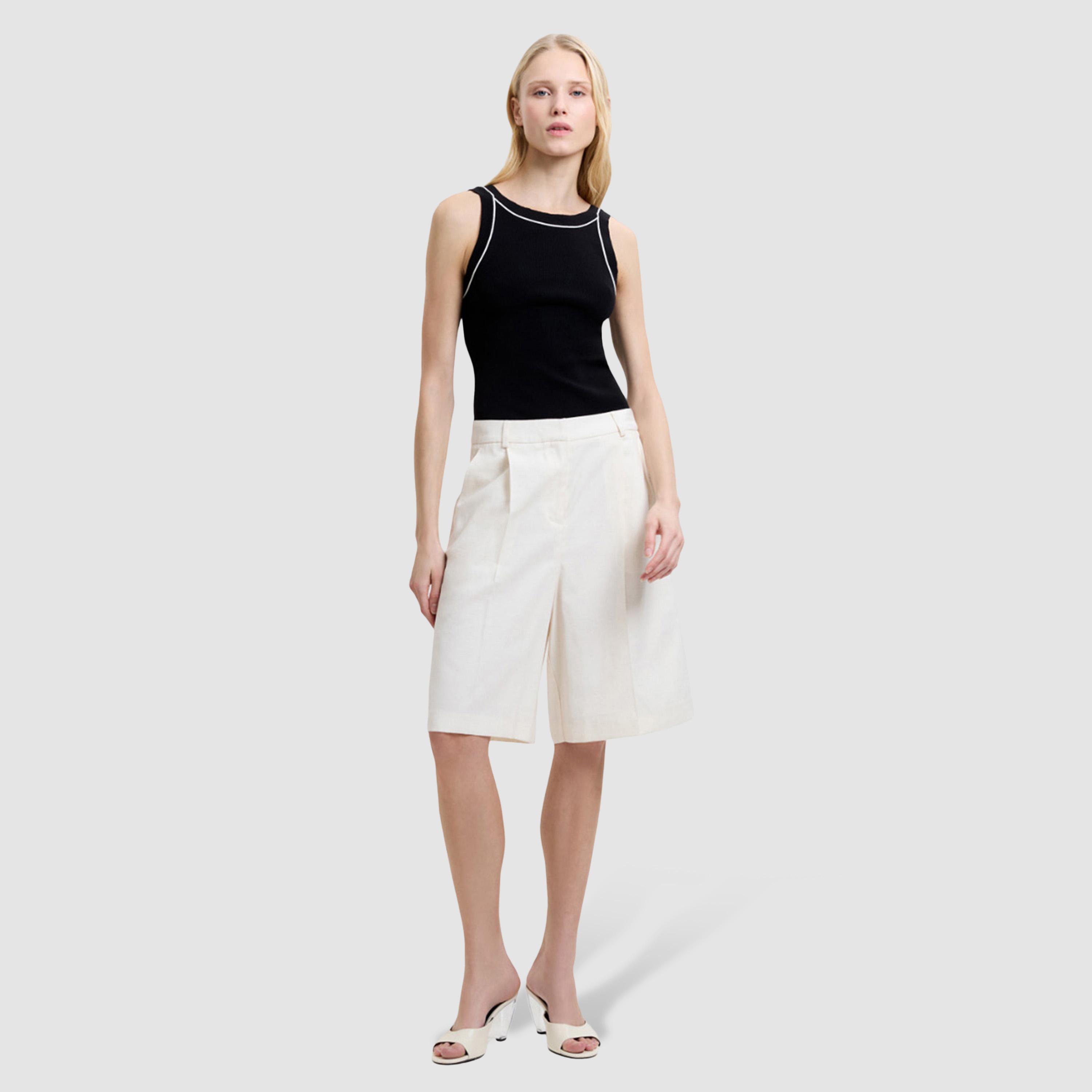 شورت برمودا نسائي لون أبيض من فرينش كونكشن-women-clothing-bottoms-shorts-image-2