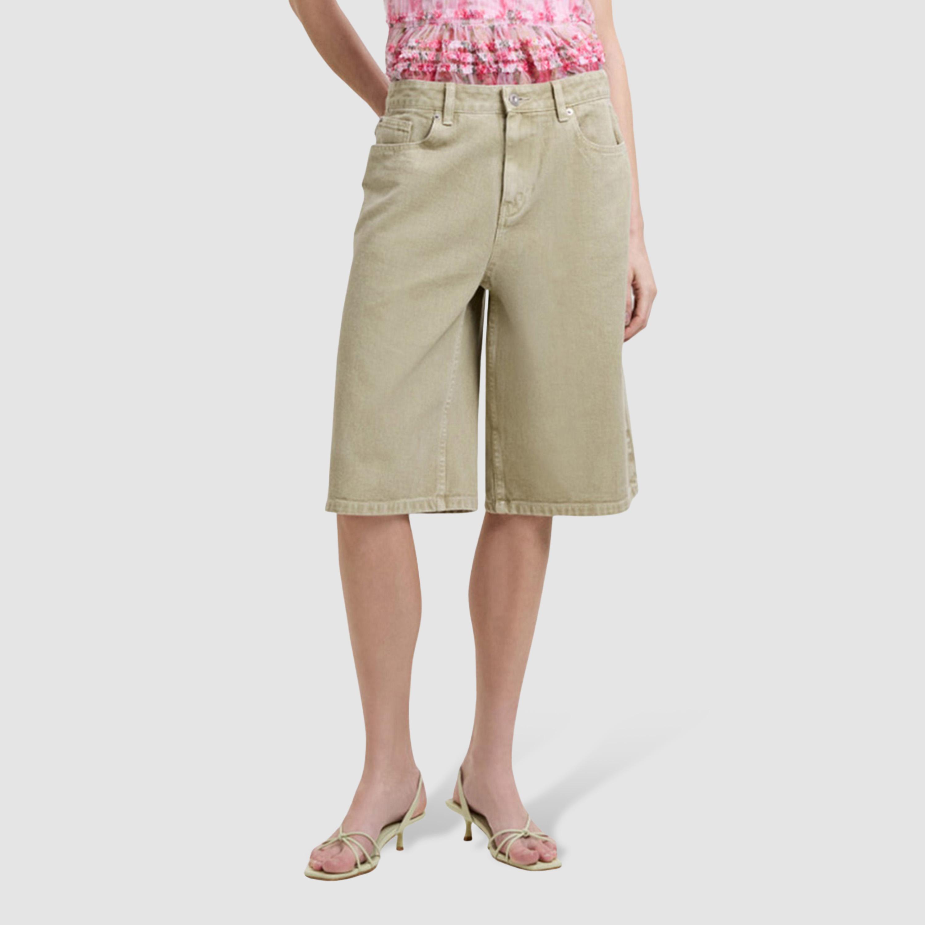 شورت دينيم نسائي قطن من فرينش كونكشن-women-clothing-shorts-image-1