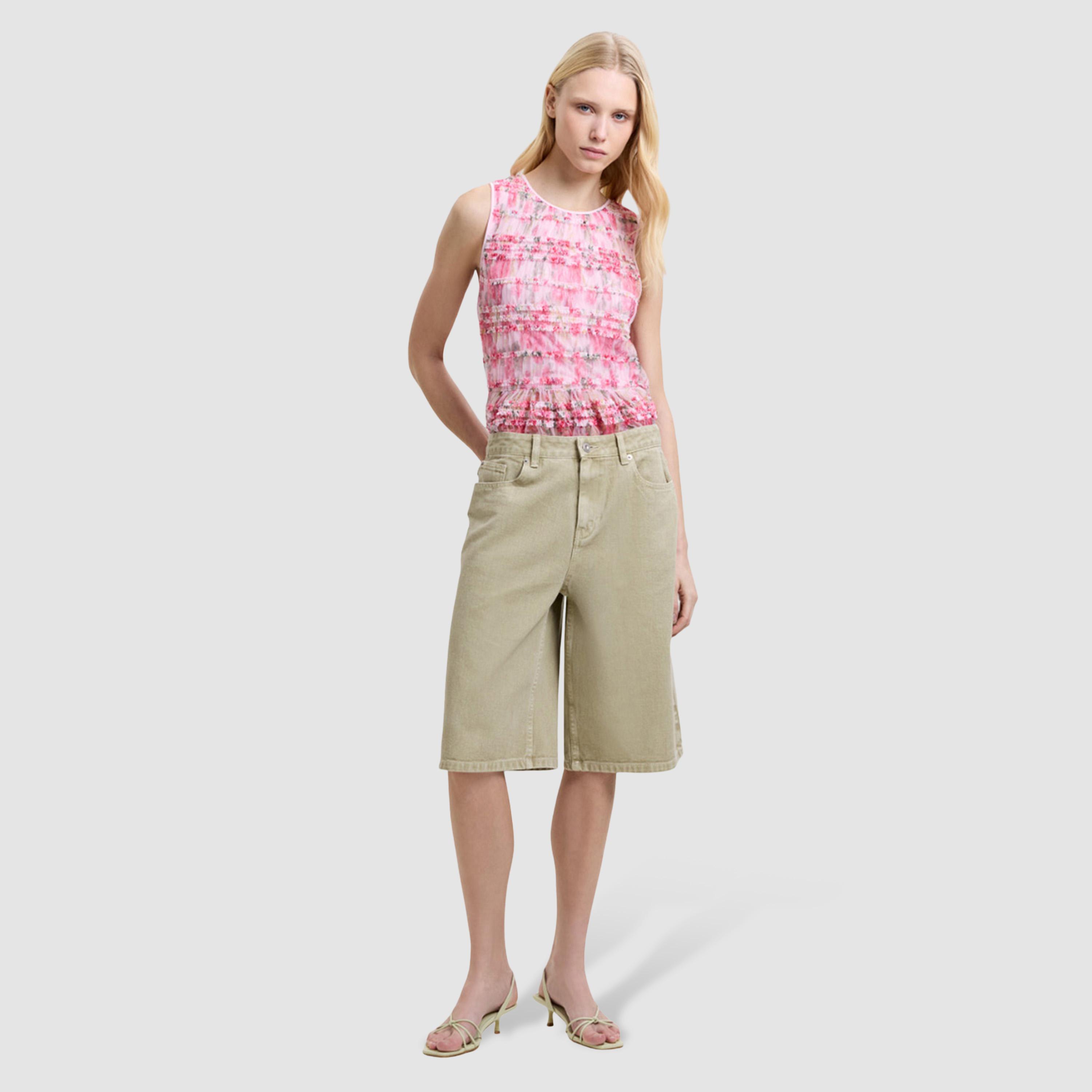 شورت دينيم نسائي قطن من فرينش كونكشن-women-clothing-shorts-image-2