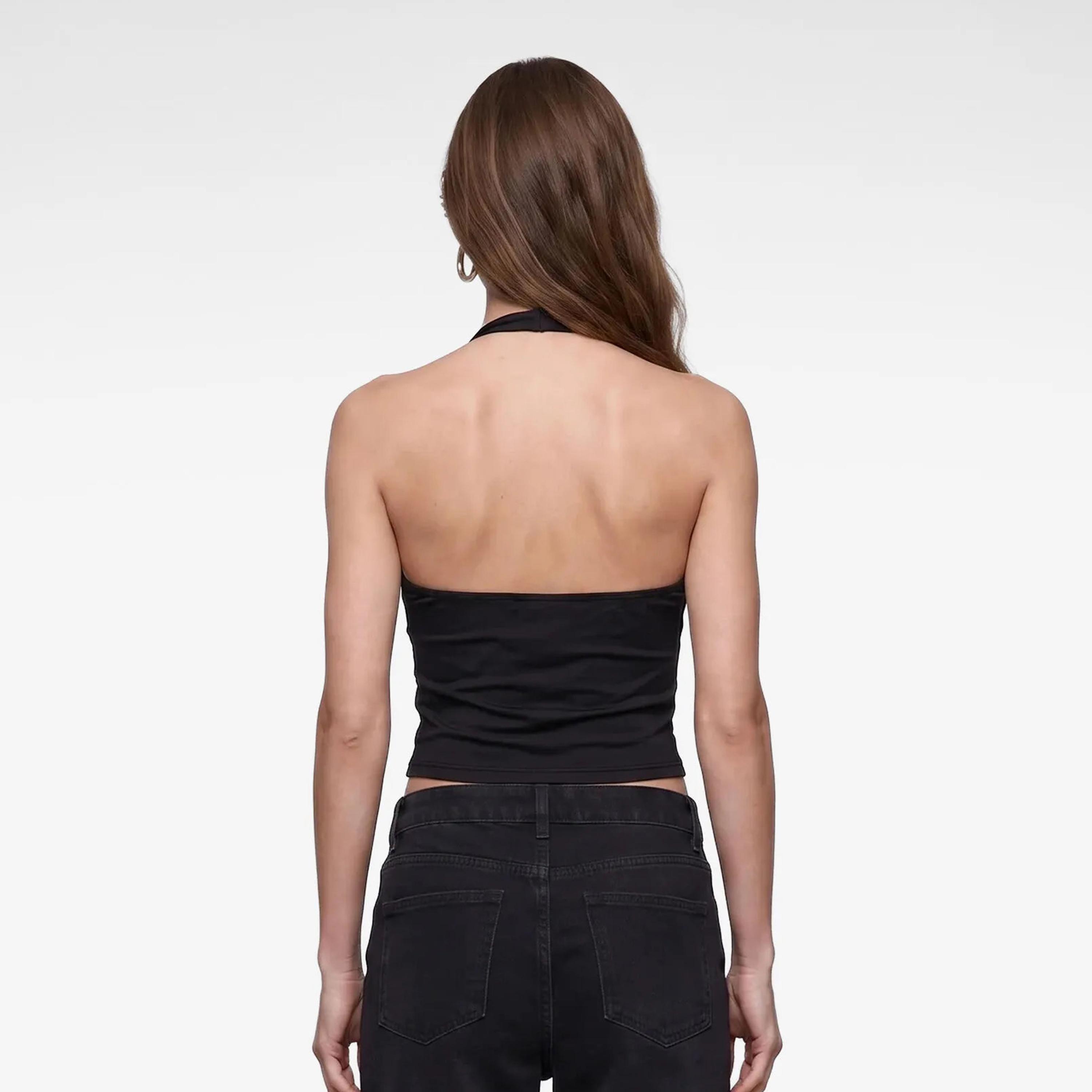 KOTON Black Cowl Neck Women's Top-women-clothing-shirtsandblouses-blouses-image-3