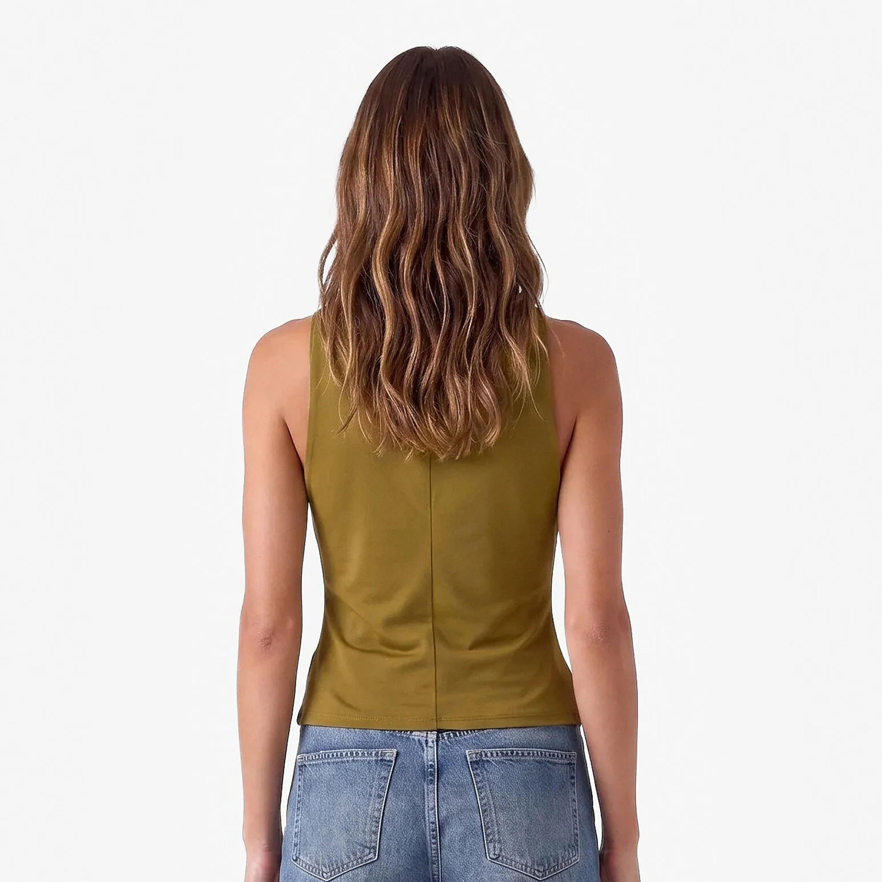 KOTON Cotton Cowl Neck Women's Top-women-clothing-shirtsandblouses-blouses-image-4